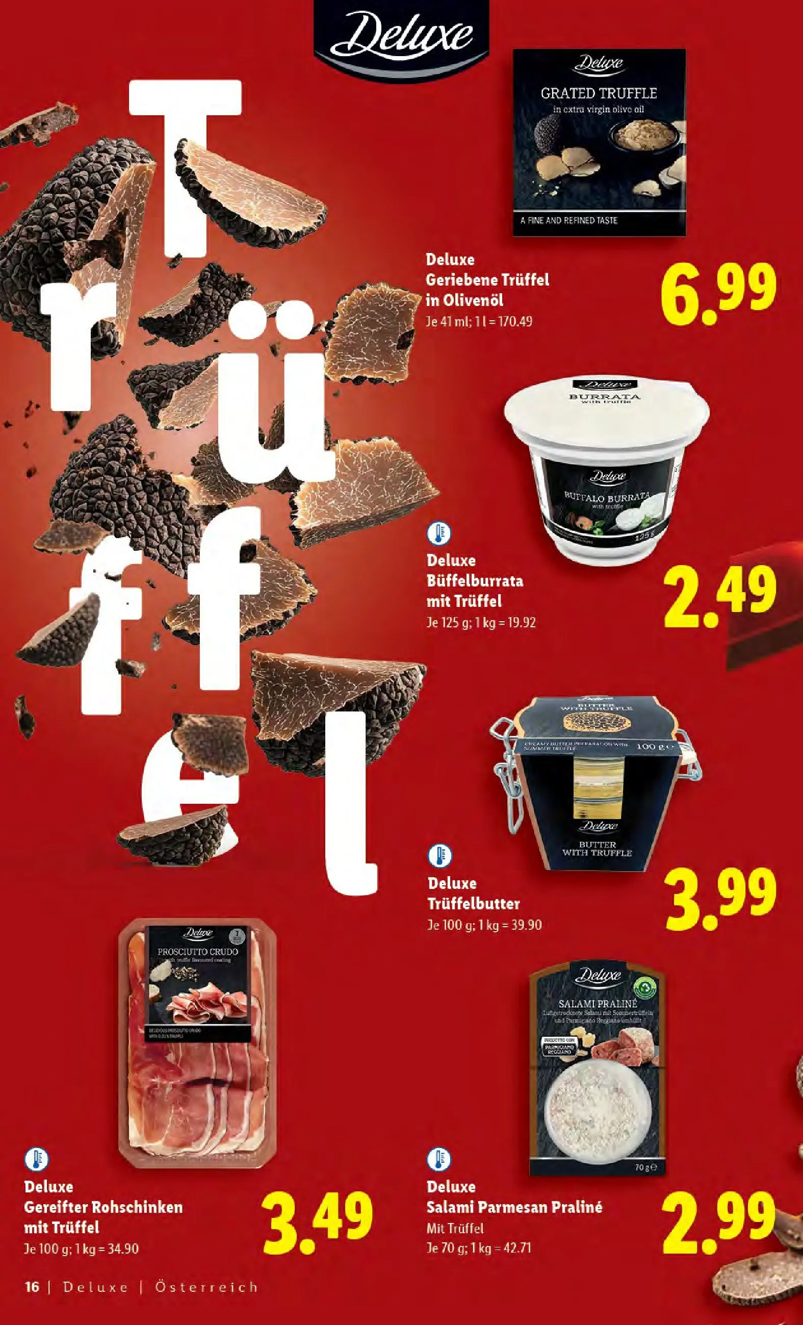 Lidl - Lidl: Deluxe Xmas Magazin ab 31.10.2025 - Angebote ab donnerstag | Seite: 16 | Produkte: Butter, Salami