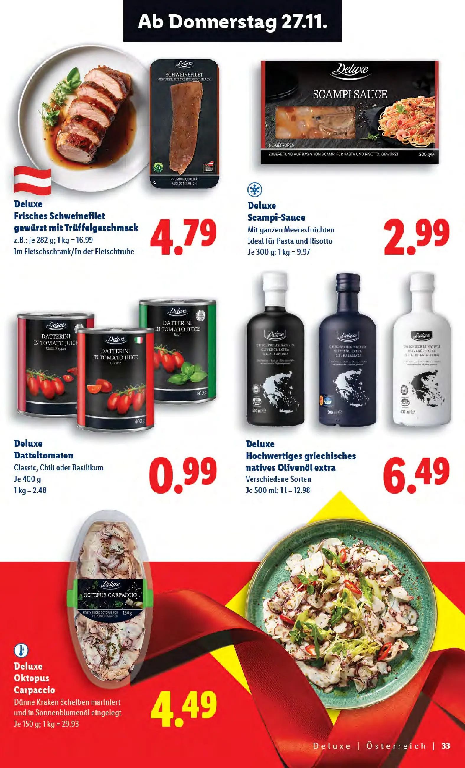 Lidl - Lidl: Deluxe Xmas Magazin ab 31.10.2025 - Angebote ab donnerstag | Seite: 33 | Produkte: Pasta, Chili
