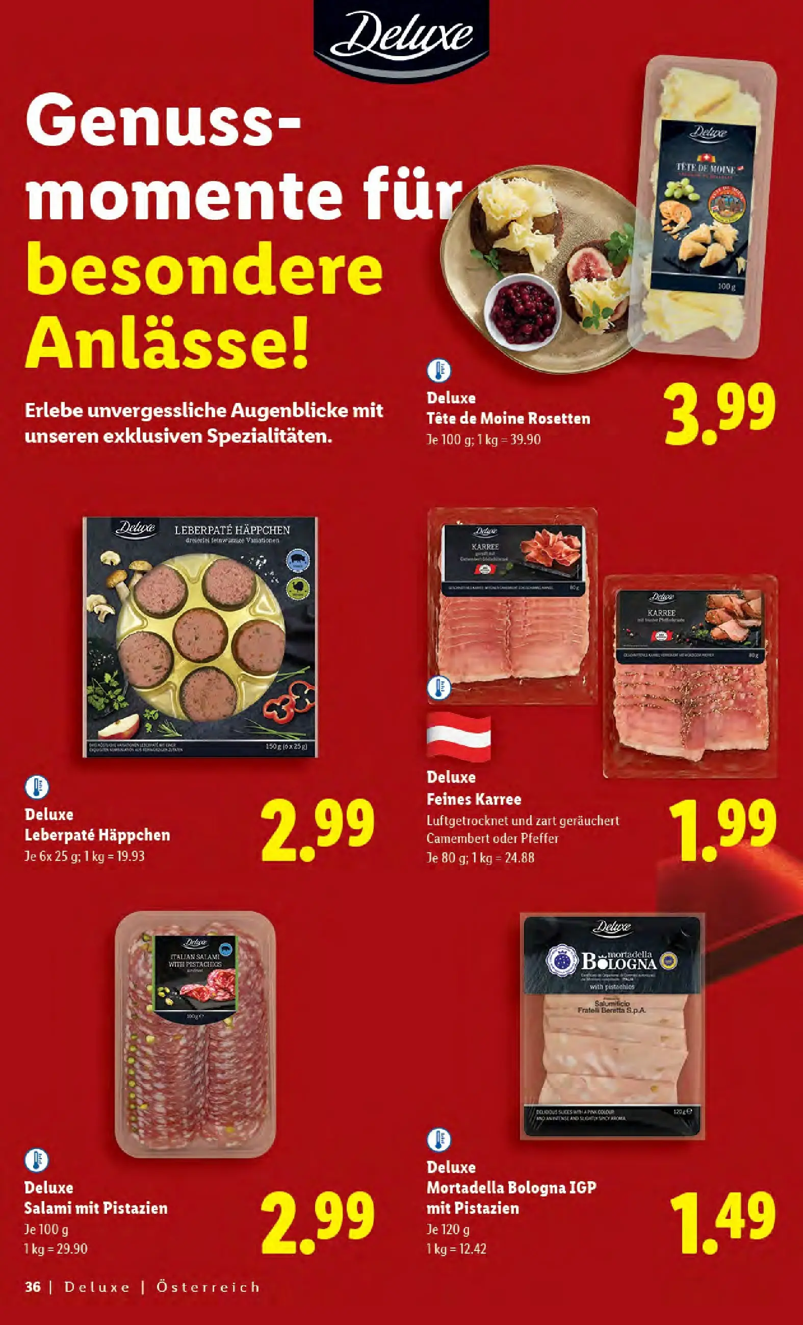 Lidl - Lidl: Deluxe Xmas Magazin ab 31.10.2025 - Angebote ab donnerstag | Seite: 36 | Produkte: Pfeffer, Salami
