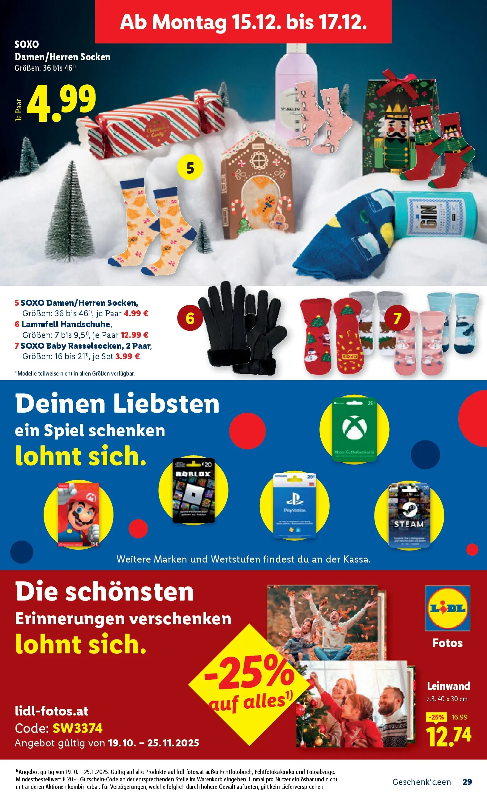 Lidl - Lidl: Spielwarenmagazin 2025 ab 25.10.2025 - Angebote ab donnerstag | Seite: 29 | Produkte: Socken, Spiel