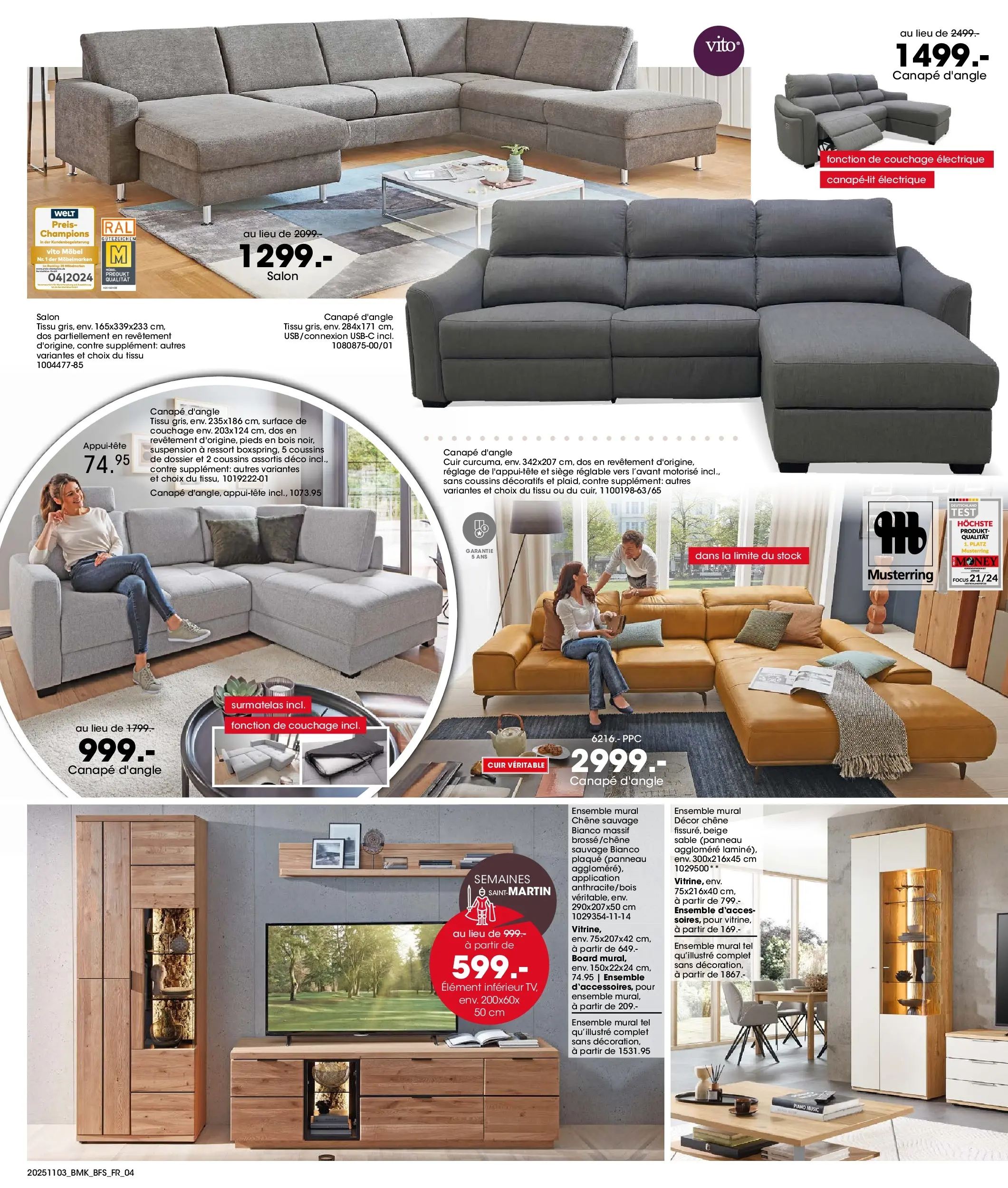 Möbel Martin - Möbel Martin: Offres hebdomadaires à partir du 02/11/2025 - promo en ligne | Page: 4 | Produits: Surmatelas, Suspension, Canapé