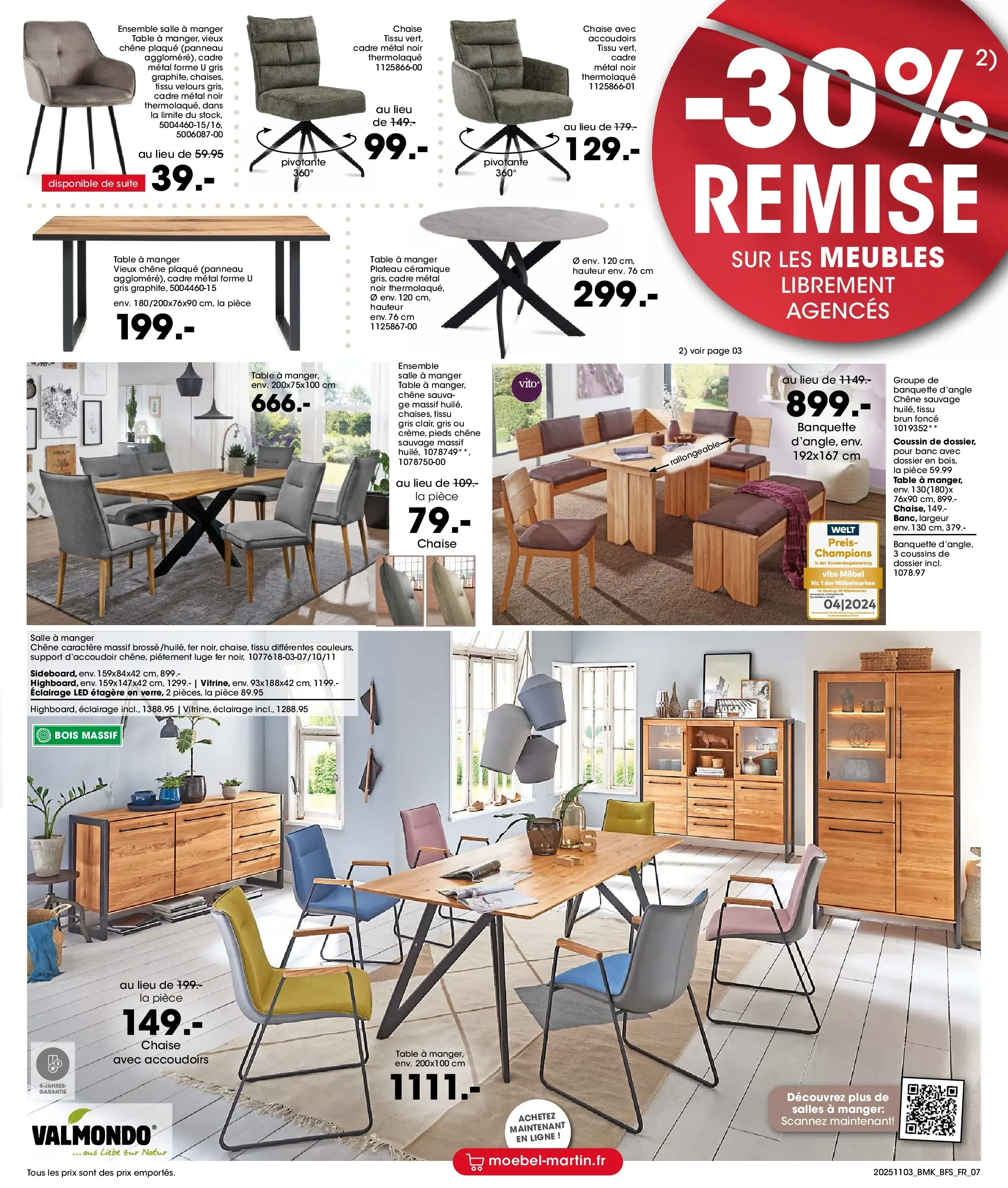 Möbel Martin - Möbel Martin: Offres hebdomadaires à partir du 02/11/2025 - promo en ligne | Page: 7 | Produits: Plateau, Table, Chaise, Table à manger