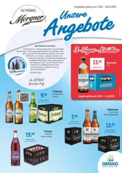 Entdecke - Getränke Morgner: Angebote ab 26.10.2025 gültig