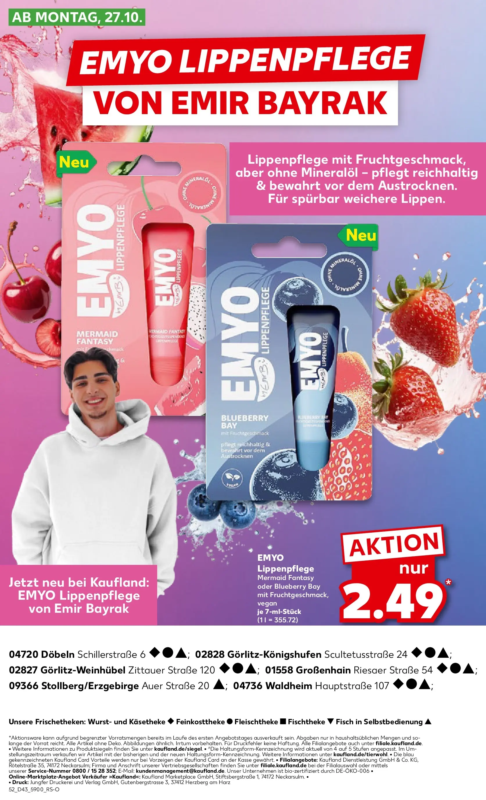 Prospekt Kaufland ab 27.10.2025 » Angebote Online zum Blättern | Seite: 52 | Produkte: Wurst, Lip Balm