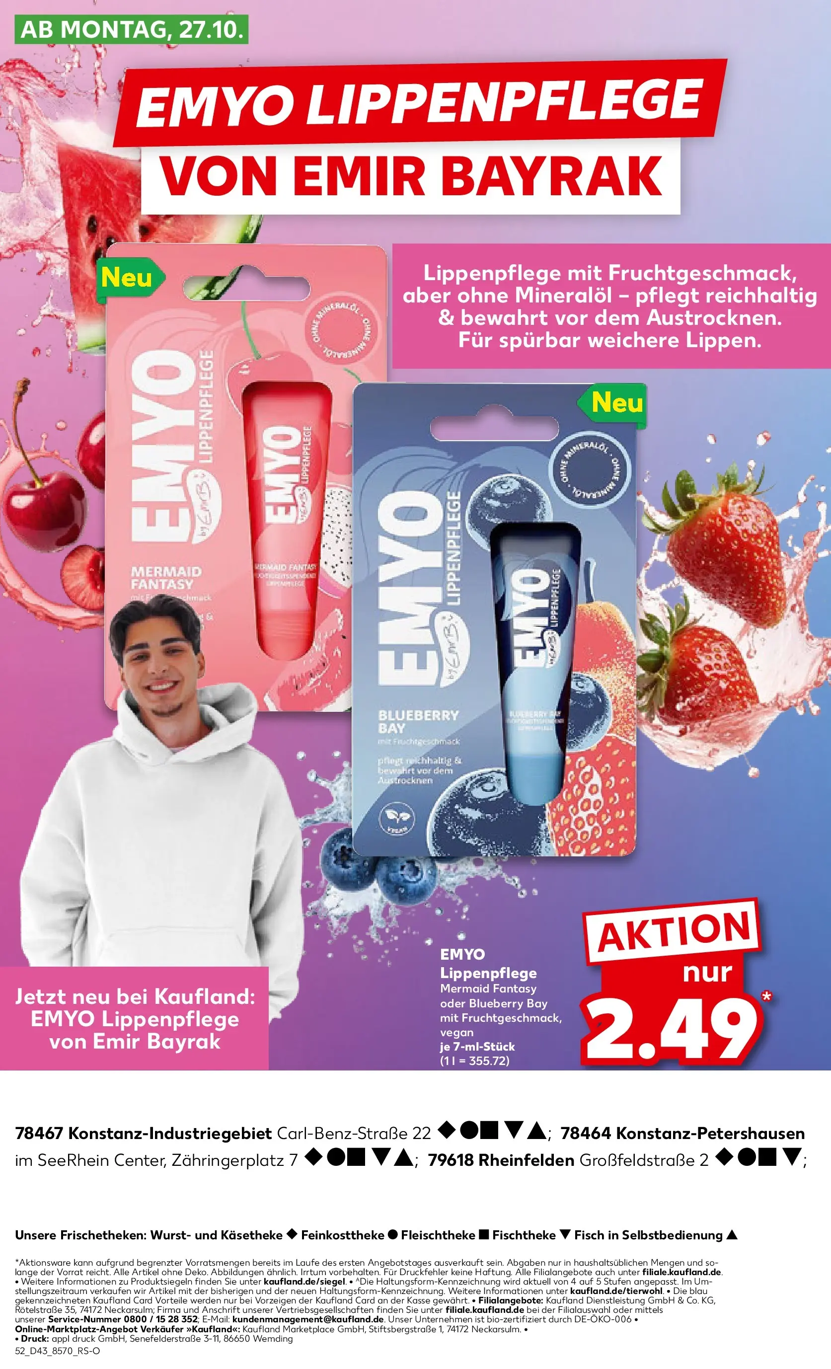 Prospekt Kaufland ab 27.10.2025 » Angebote Online zum Blättern | Seite: 52 | Produkte: Wurst, Lip Balm