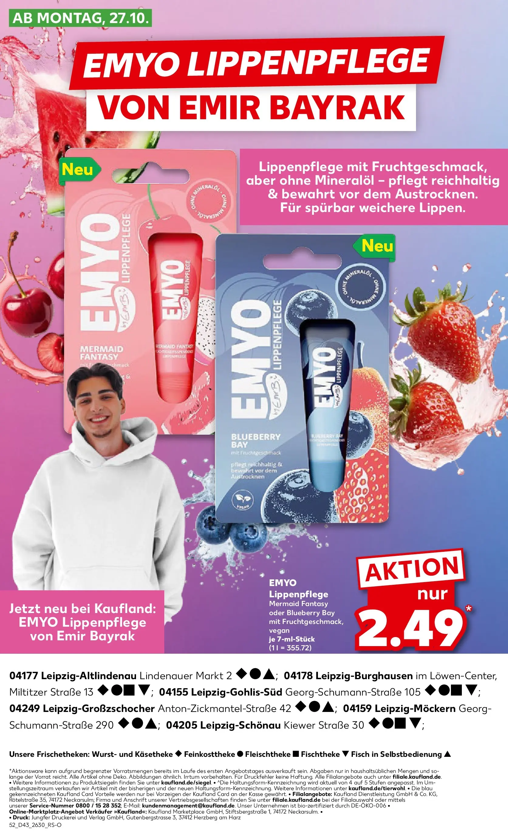 Prospekt Kaufland ab 27.10.2025 » Angebote Online zum Blättern | Seite: 52 | Produkte: Wurst, Lip Balm