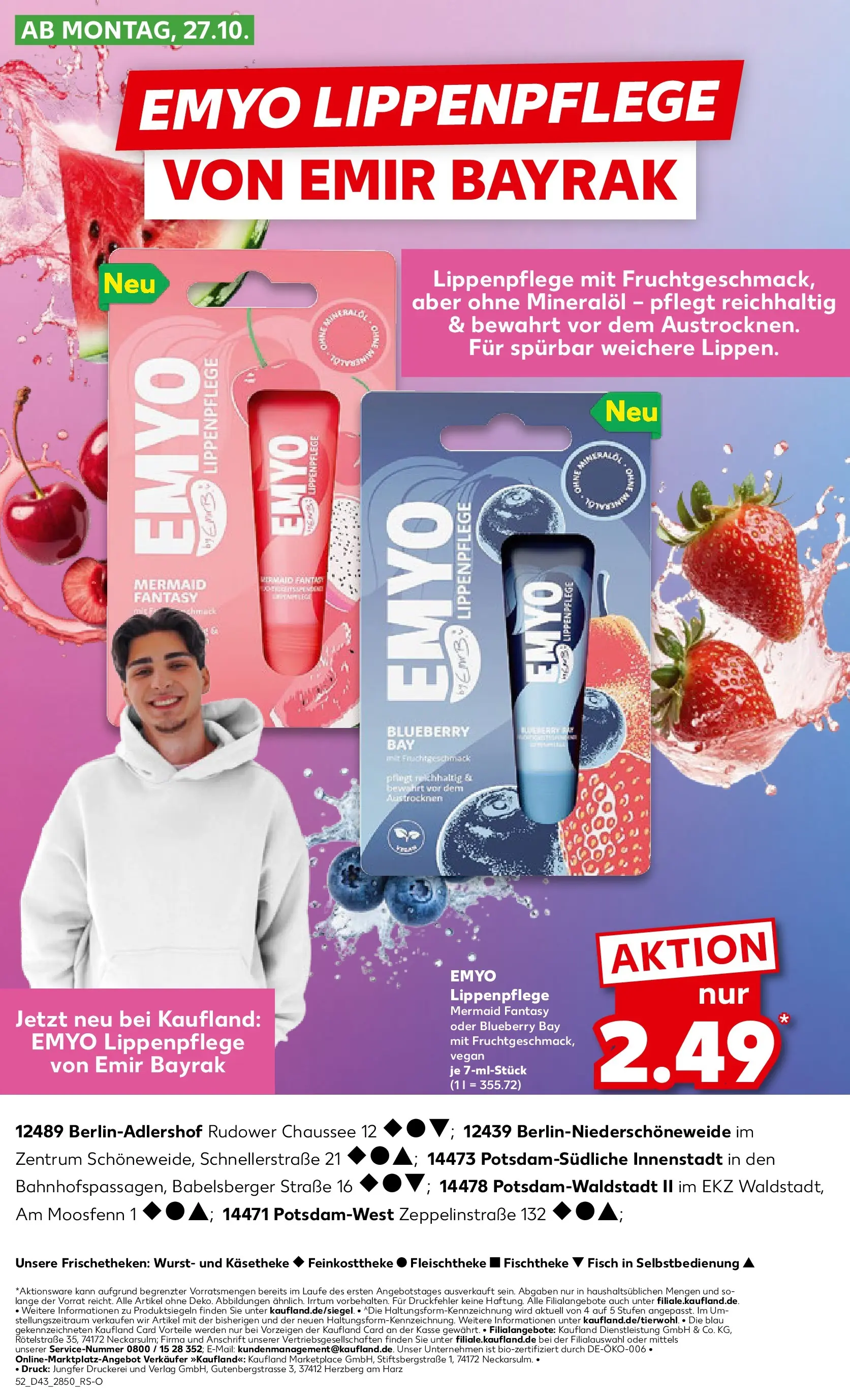 Prospekt Kaufland ab 26.10.2025 » Angebote Online zum Blättern | Seite: 52 | Produkte: Wurst, Lip Balm