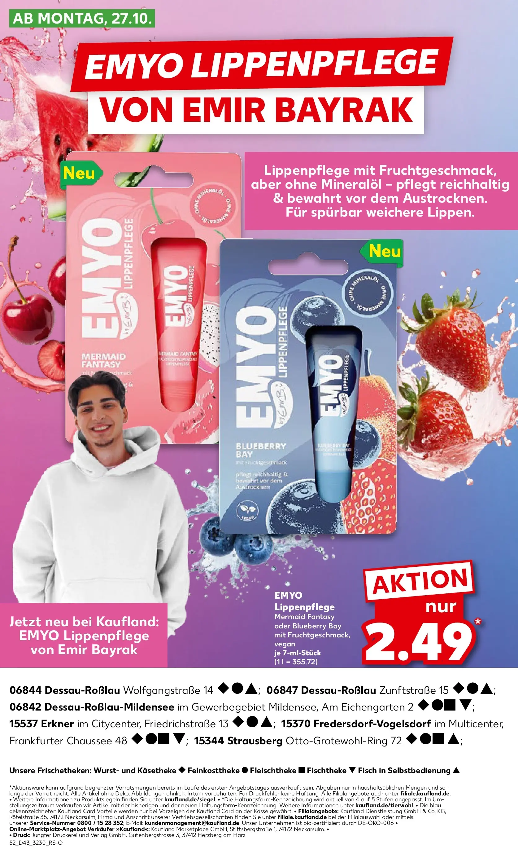 Prospekt Kaufland ab 26.10.2025 » Angebote Online zum Blättern | Seite: 52 | Produkte: Wurst, Lip Balm