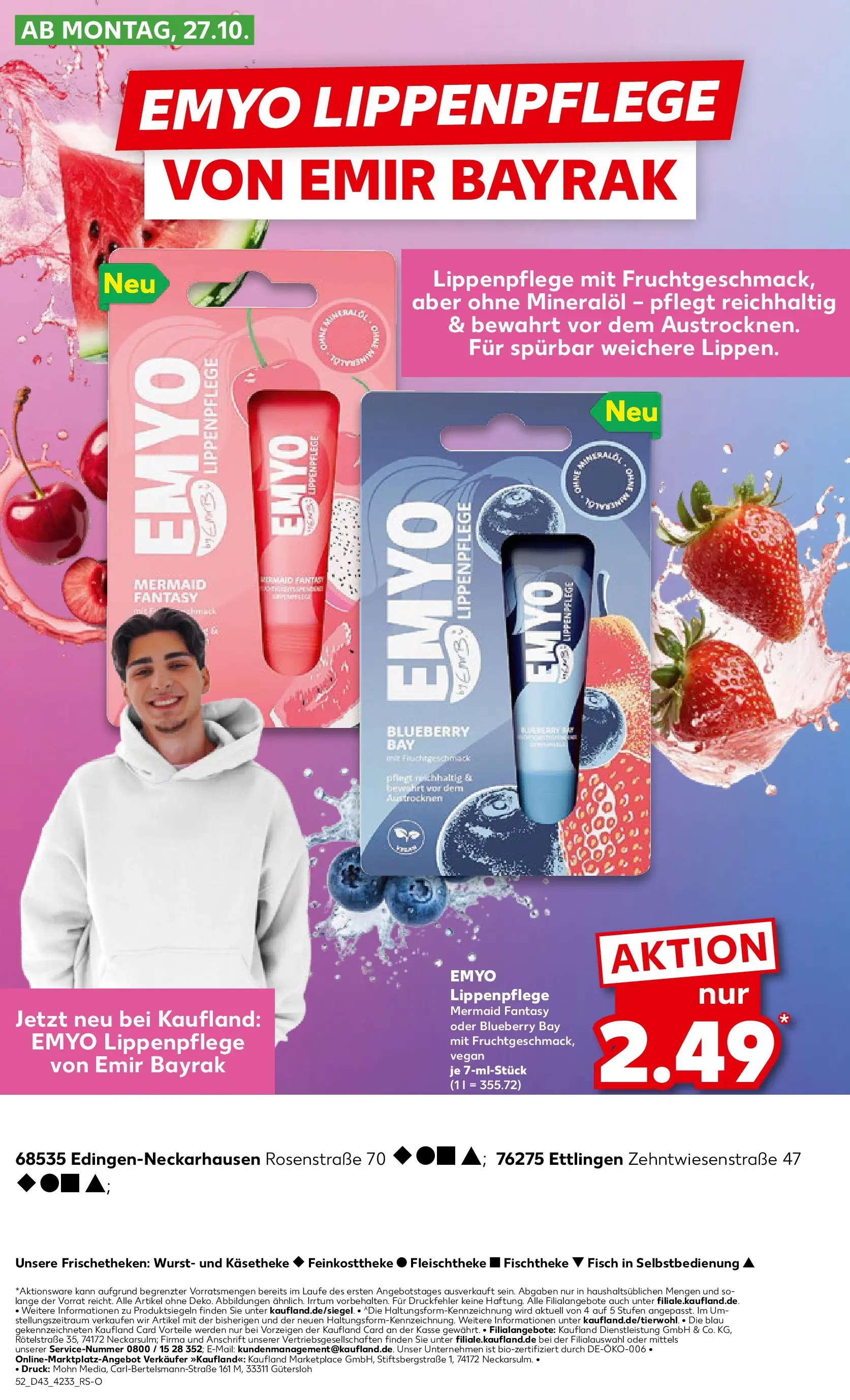 Prospekt Kaufland ab 26.10.2025 » Angebote Online zum Blättern | Seite: 52 | Produkte: Wurst, Lip Balm