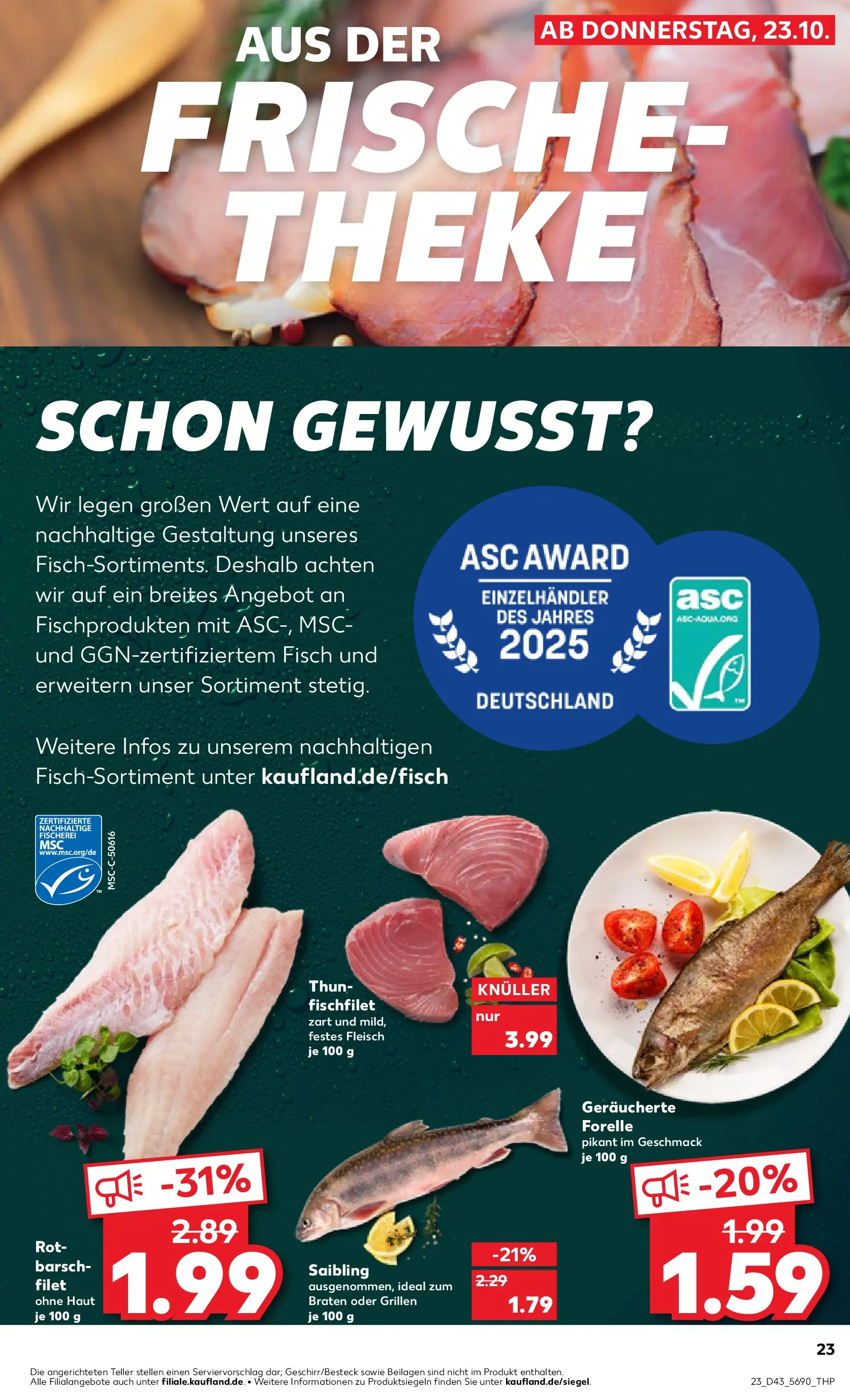 Prospekt Kaufland ab 26.10.2025 » Angebote Online zum Blättern | Seite: 23