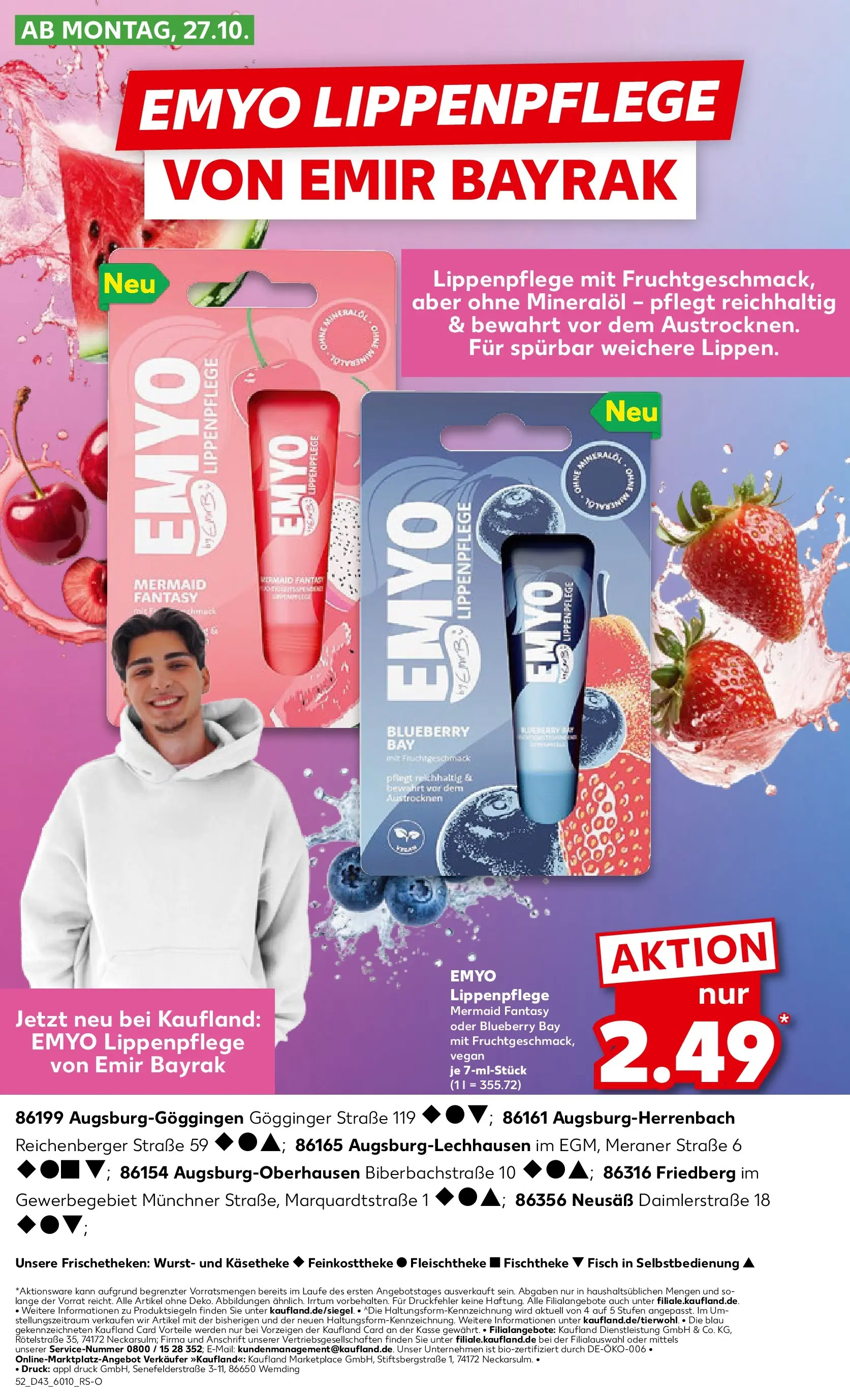 Prospekt Kaufland ab 27.10.2025 » Angebote Online zum Blättern | Seite: 52 | Produkte: Wurst, Lip Balm