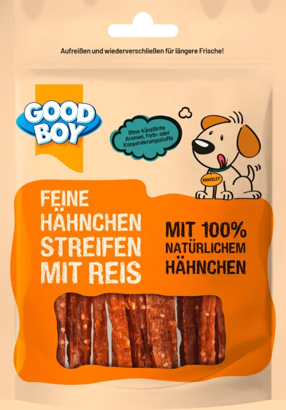 Good Boy Hundeleckerli, Hähnchen Streifen mit Reis, Adult