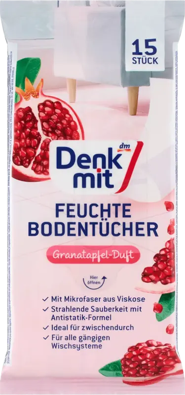 Denkmit Feuchte Bodentücher Granatapfel