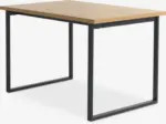 JYSK JYSK Кухненска маса AABENRAA 80x120 цвят топъл дъб/черно - до 27-10-25