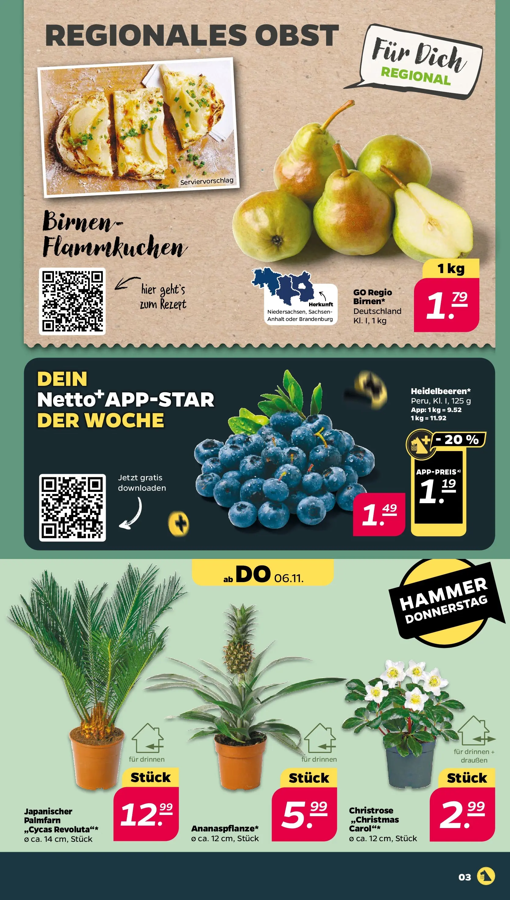 Netto Prospekt 	 ab 03.11.2025 → Angebote nächste Woche | Seite: 3 | Produkte: Obst