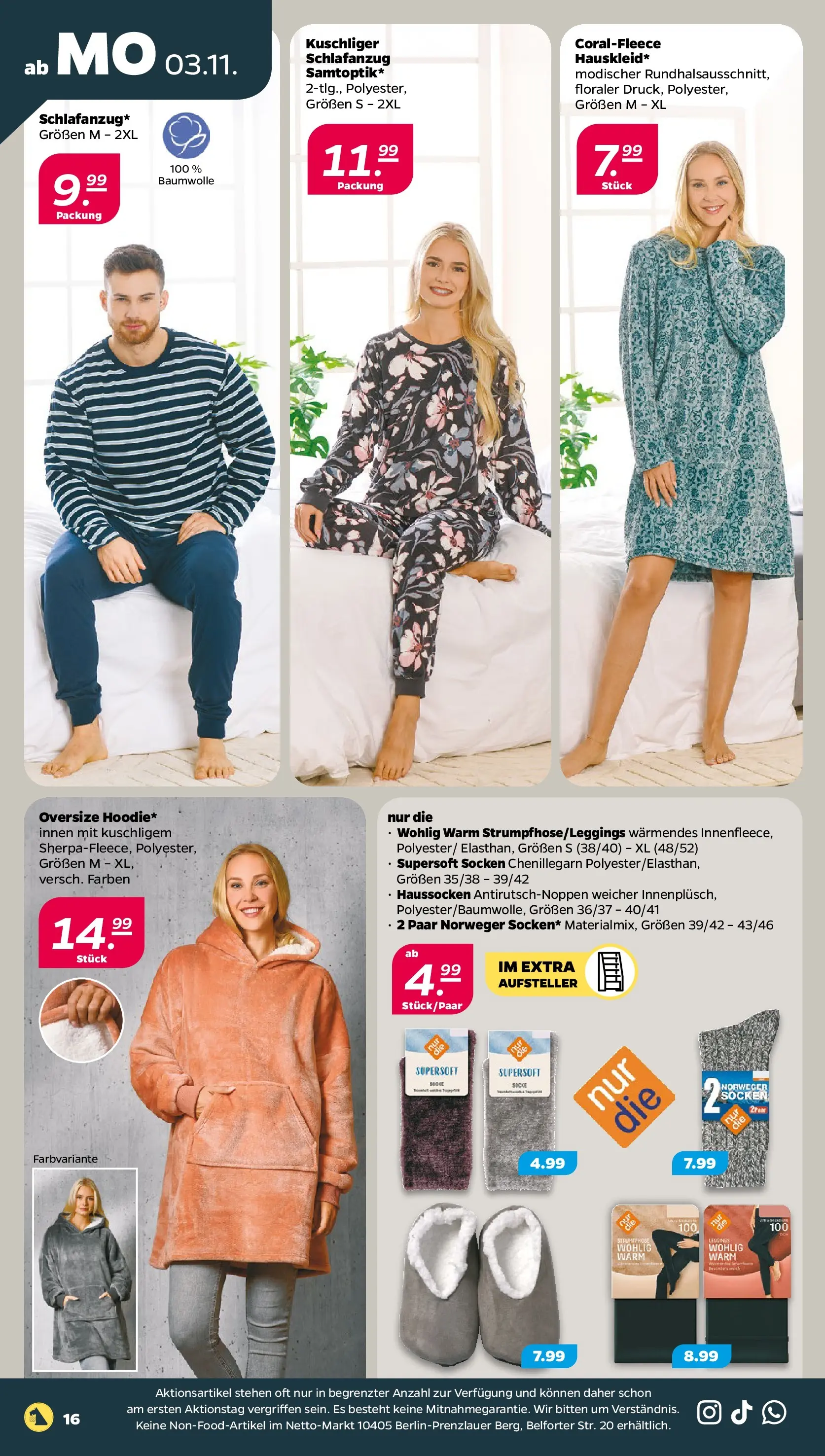 Netto Prospekt 	 ab 03.11.2025 → Angebote nächste Woche | Seite: 18 | Produkte: Socken