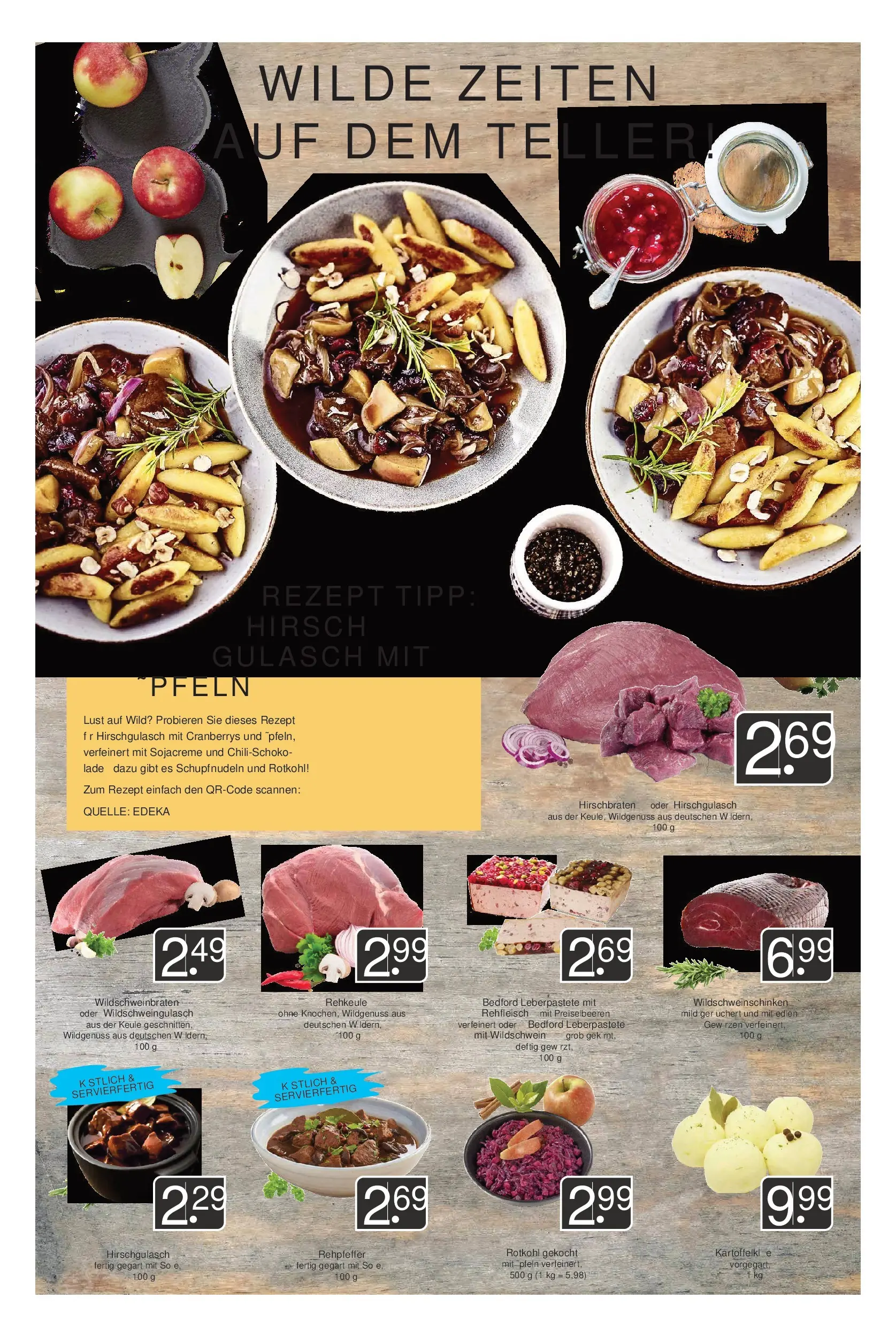 Entdecke - Hieber's Frischecenter: Meine Woche (ab 26.10.2025) zum Blättern | Seite: 4 | Produkte: Rotkohl, Gulasch
