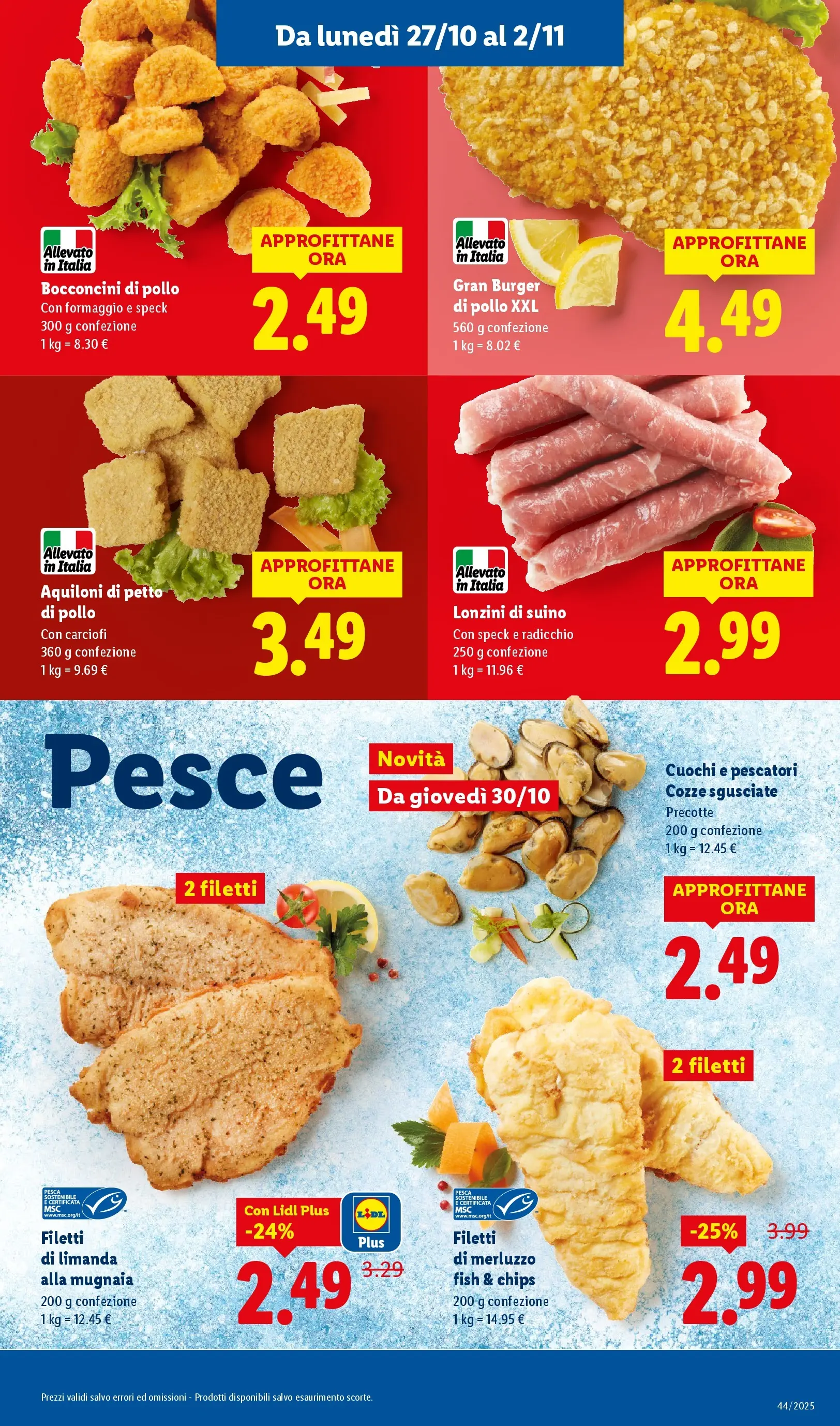 LIDL volantino della prossima settimana dal ﻿26/10/2025﻿ 📣 | Pagina: 5 | Prodotti: Speck, Suino, Formaggio, Carciofi