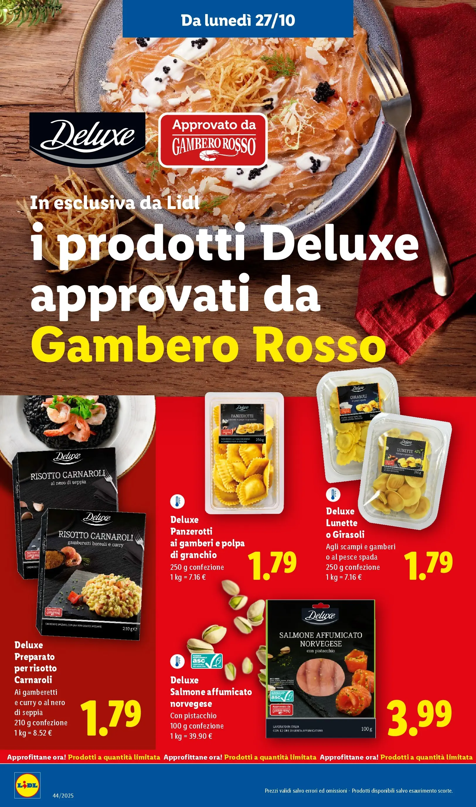 LIDL volantino della prossima settimana dal ﻿26/10/2025﻿ 📣 | Pagina: 6 | Prodotti: Salmone affumicato, Salmone, Pesce spada, Gamberetti