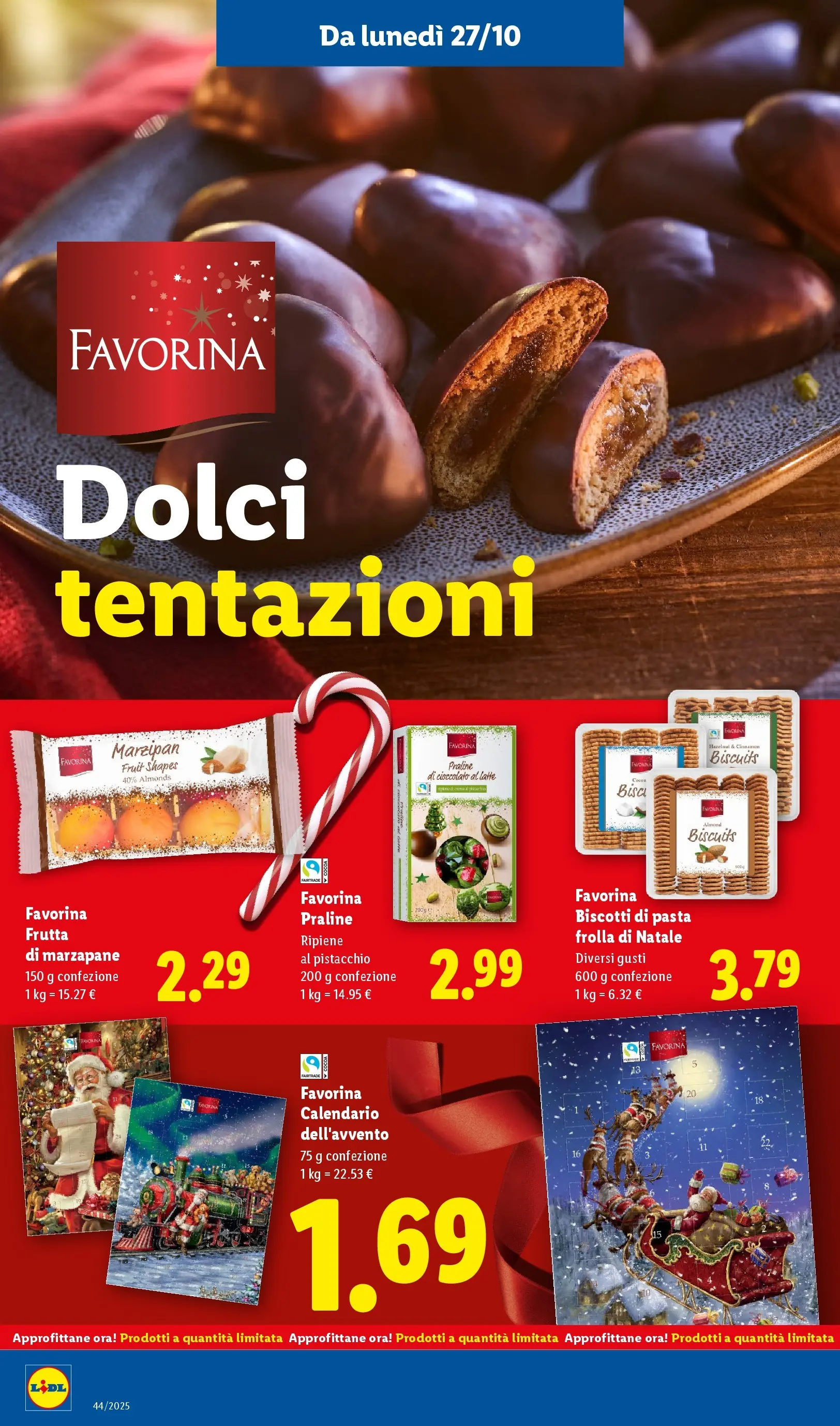 LIDL volantino della prossima settimana dal ﻿26/10/2025﻿ 📣 | Pagina: 14 | Prodotti: Cioccolato, Biscotti, Frutta, Pasta