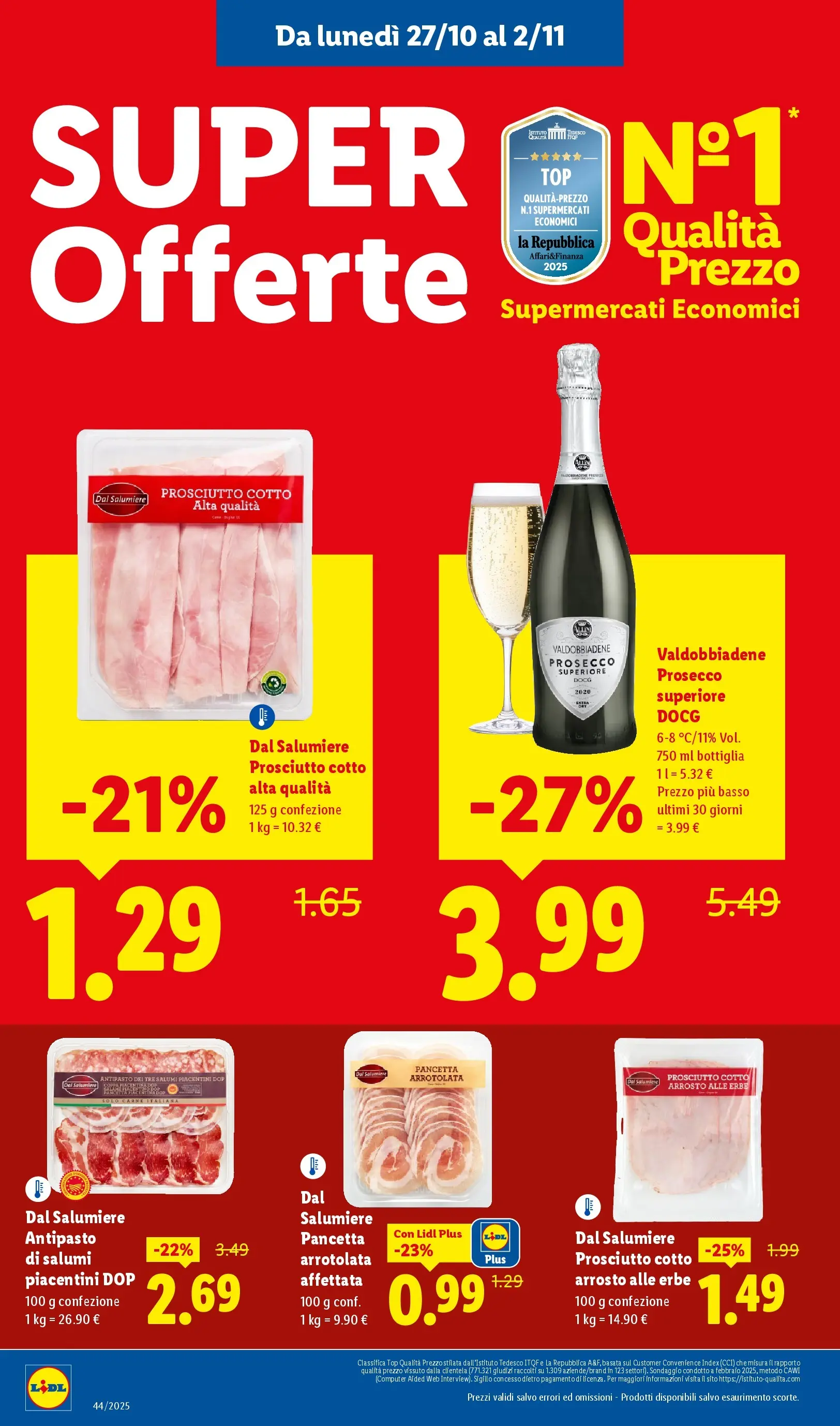 LIDL volantino della prossima settimana dal ﻿26/10/2025﻿ 📣 | Pagina: 18 | Prodotti: Arrosto, Pancetta, Top, Prosciutto