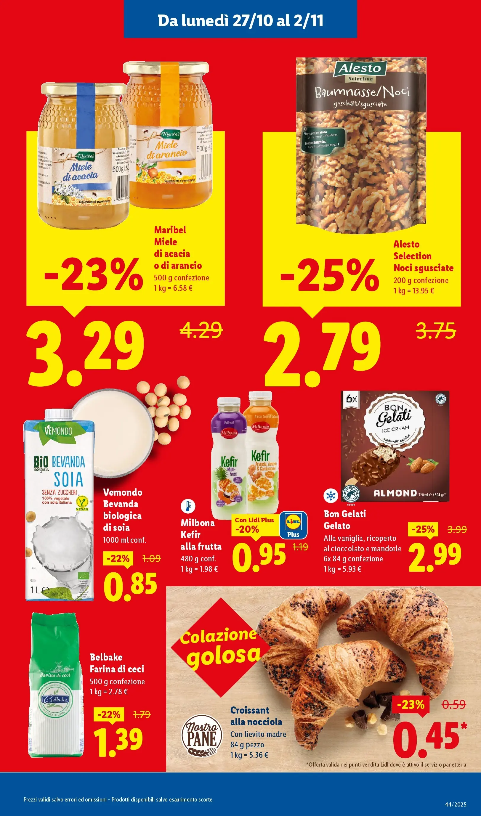 LIDL volantino della prossima settimana dal ﻿26/10/2025﻿ 📣 | Pagina: 21 | Prodotti: Pane, Cioccolato, Ceci, Mandorle