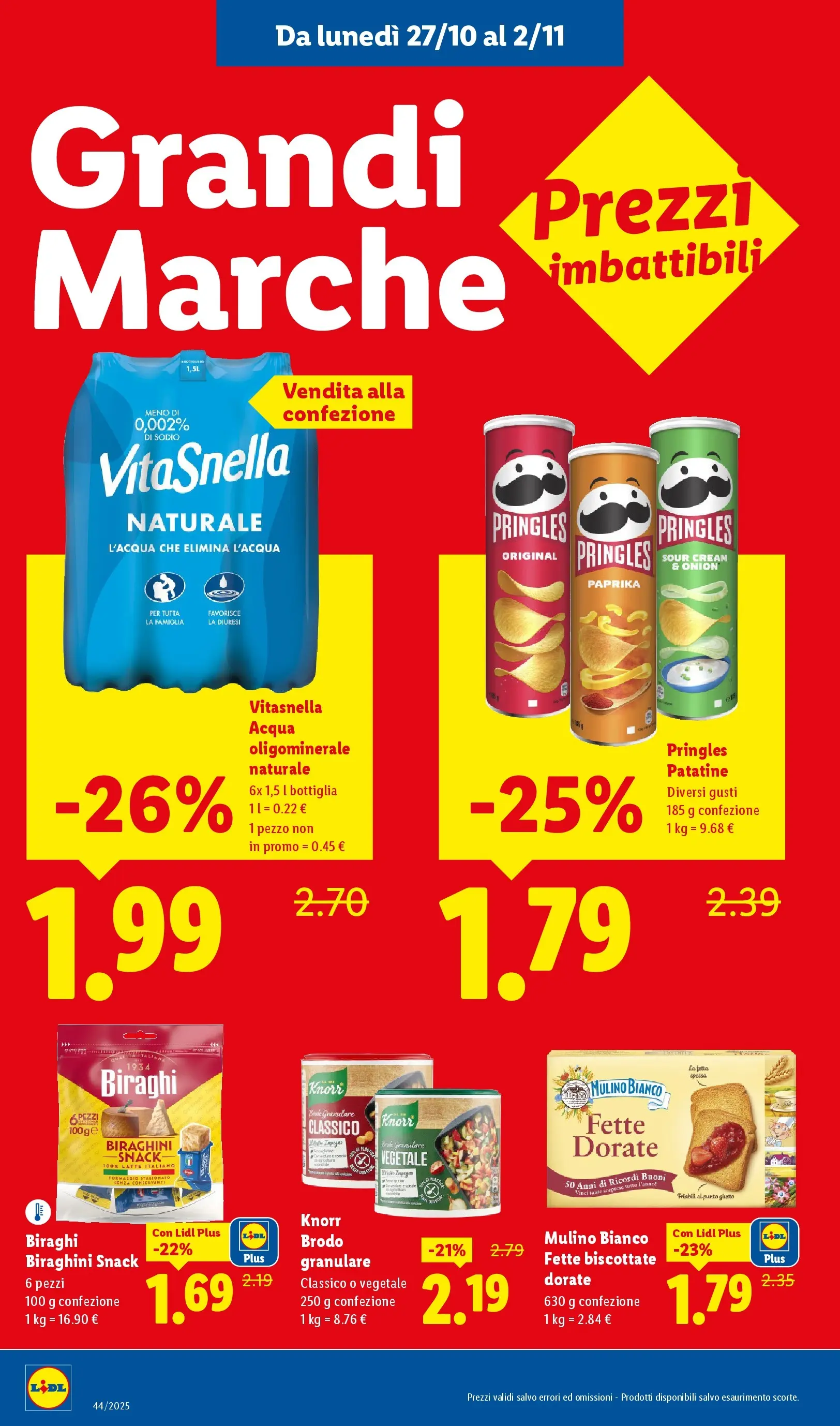 LIDL volantino della prossima settimana dal ﻿26/10/2025﻿ 📣 | Pagina: 22 | Prodotti: Patatine, Piatto, Fette biscottate, Bottiglia