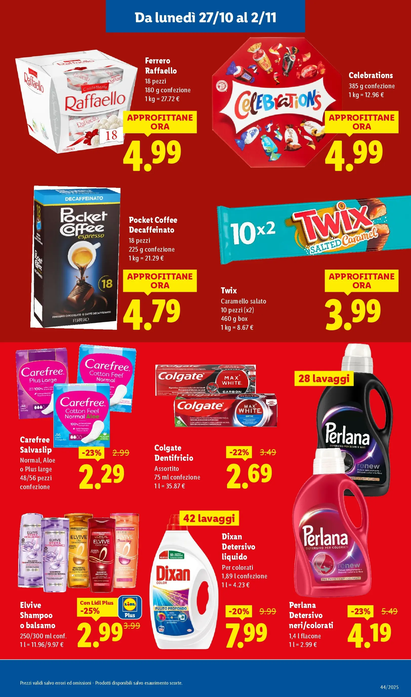 LIDL volantino della prossima settimana dal ﻿26/10/2025﻿ 📣 | Pagina: 23 | Prodotti: Shampoo, Balsamo, Cioccolato, Dentifricio