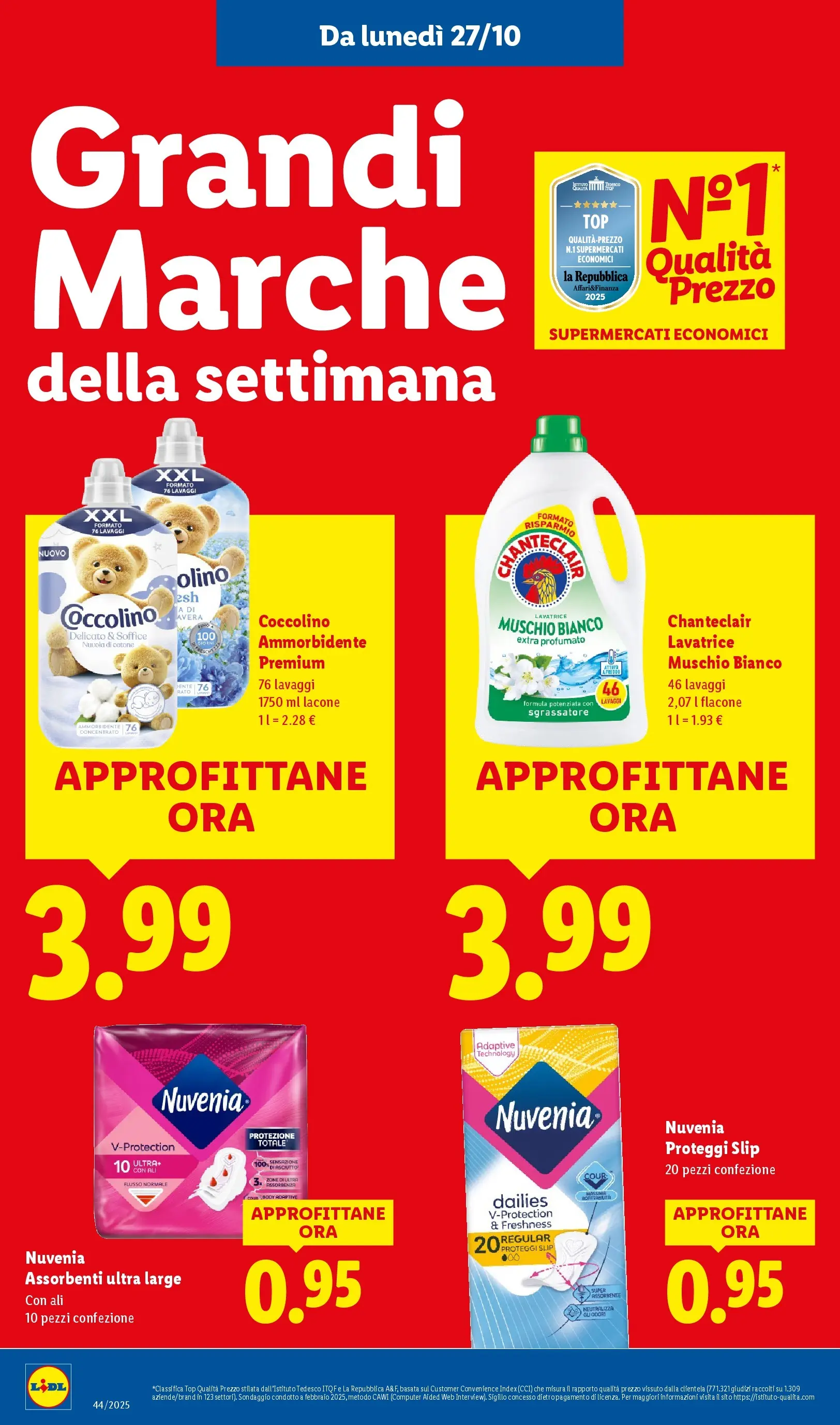 LIDL volantino della prossima settimana dal ﻿26/10/2025﻿ 📣 | Pagina: 26 | Prodotti: Ammorbidente, Slip, Top, Lavatrice