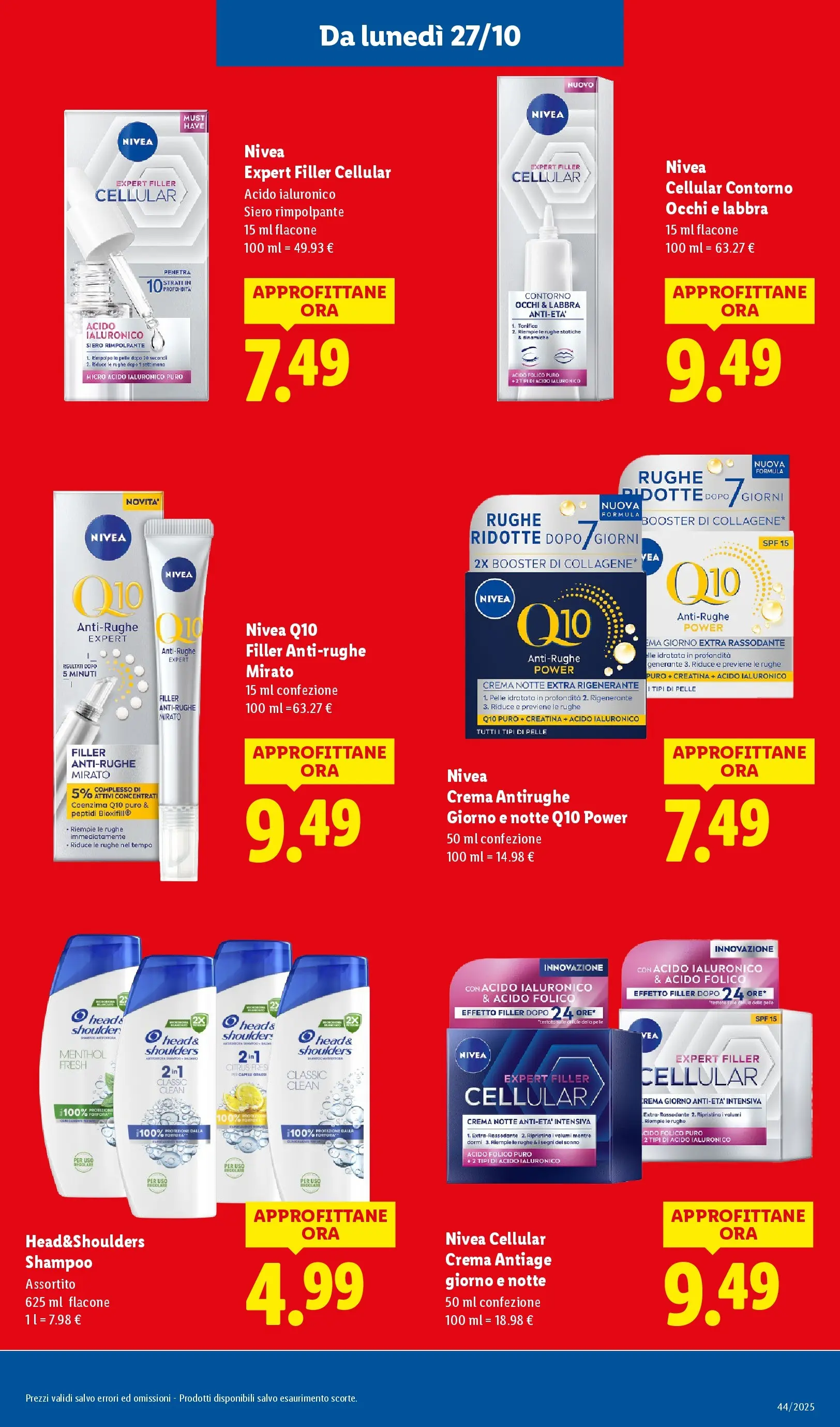 LIDL volantino della prossima settimana dal ﻿26/10/2025﻿ 📣 | Pagina: 27 | Prodotti: Shampoo, Crema