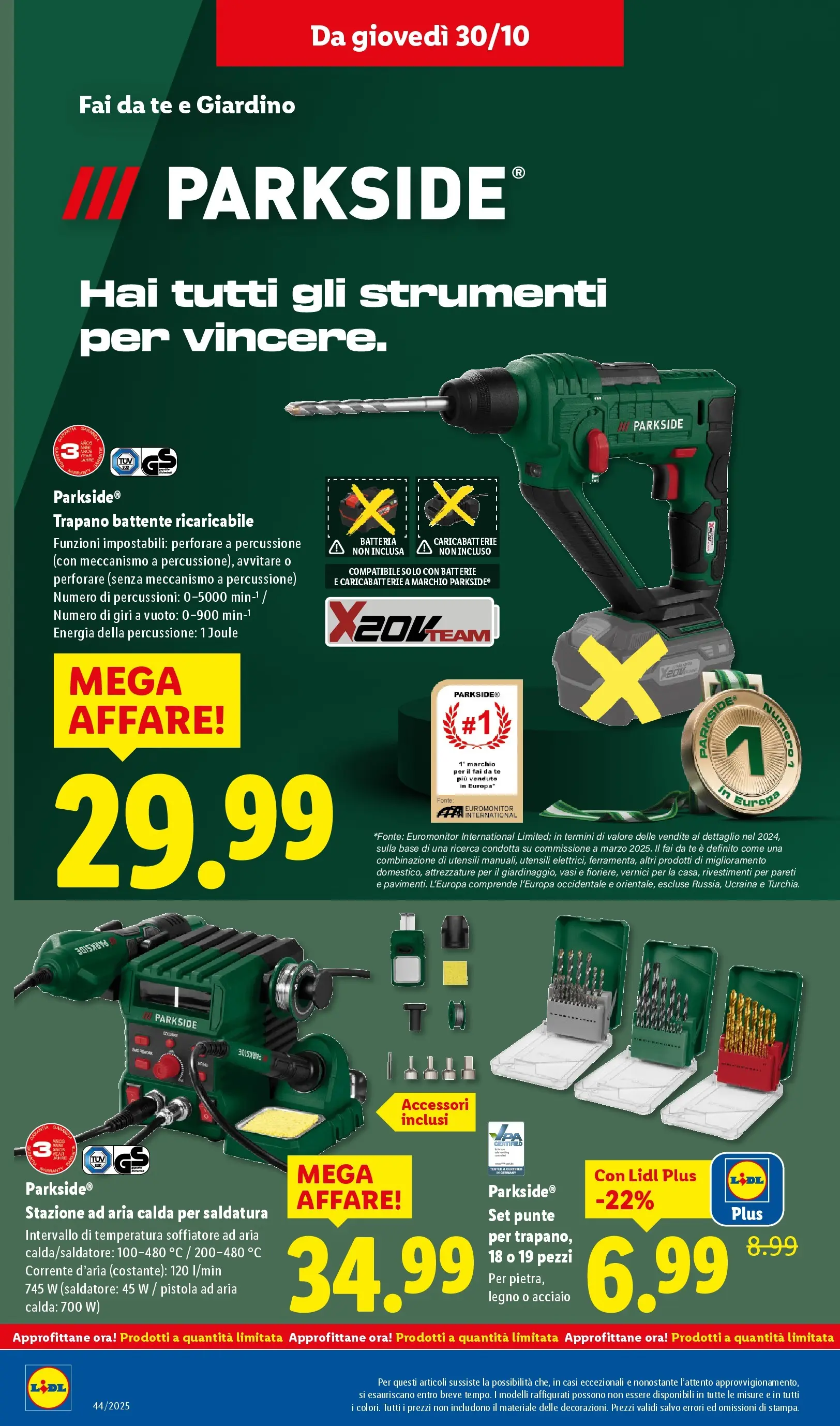 LIDL volantino della prossima settimana dal ﻿26/10/2025﻿ 📣 | Pagina: 44 | Prodotti: Tè, Batteria, Batterie, Caricabatterie
