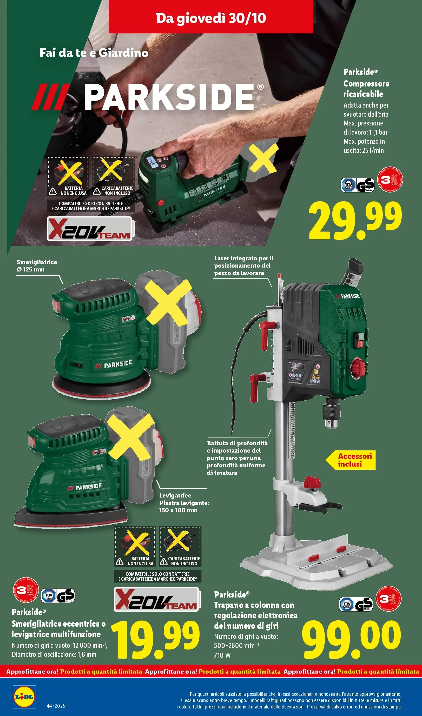 LIDL volantino della prossima settimana dal ﻿26/10/2025﻿ 📣 | Pagina: 46 | Prodotti: Trapano, Batteria, Batterie, Caricabatterie