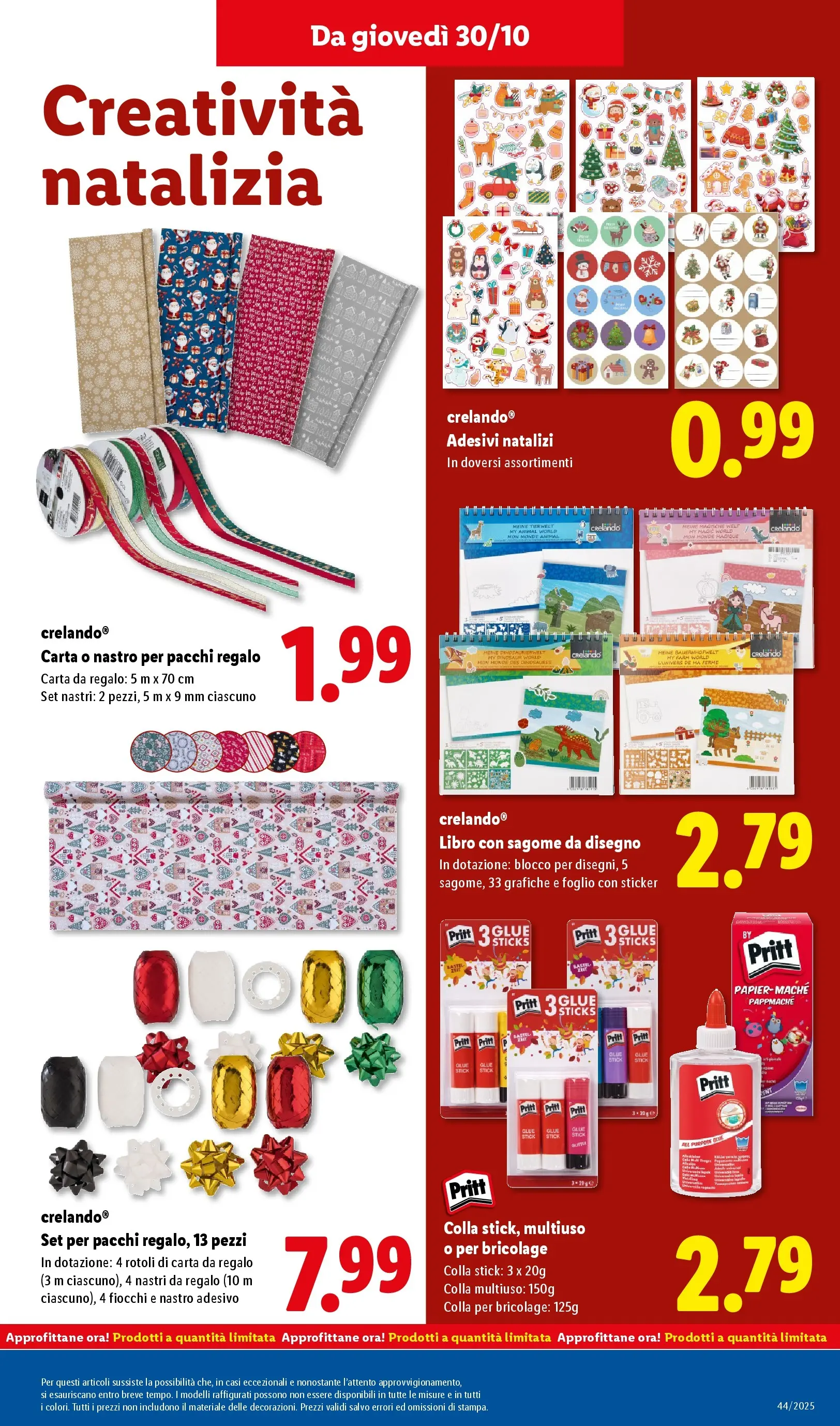LIDL volantino della prossima settimana dal ﻿26/10/2025﻿ 📣 | Pagina: 51 | Prodotti: Fiocchi, Nastro adesivo, Colla