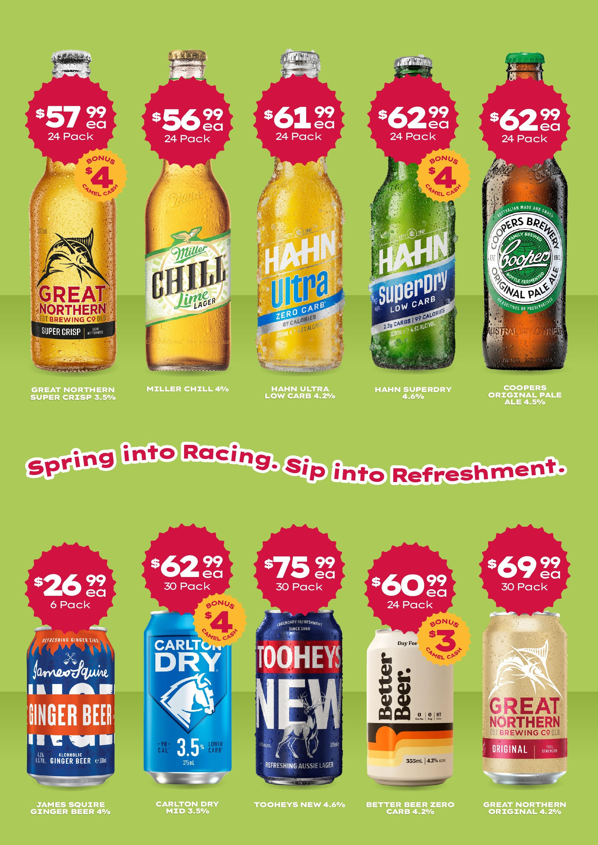 Local offers - Don’t miss these Unseriously Good Deals! - 26/10/2025 > weekly / monthly specials | Page: 3 | Products: Ginger, Beer