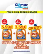 Gemar Detersivi Paghi 2 e il terzo e gratis - al 09.11.2025