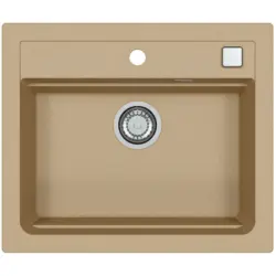 ГРАНИТНА КУХНЕНСКА МИВКА ALVEUS ATROX 30 59Х50Х19.5 СМ. БЕЖОВА