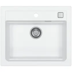 ГРАНИТНА КУХНЕНСКА МИВКА ALVEUS ATROX 30 59Х50Х19.5 СМ. БЯЛА