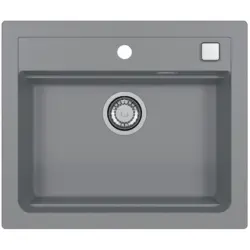 ГРАНИТНА КУХНЕНСКА МИВКА ALVEUS ATROX 30 59Х50Х19.5 СМ. СИВА