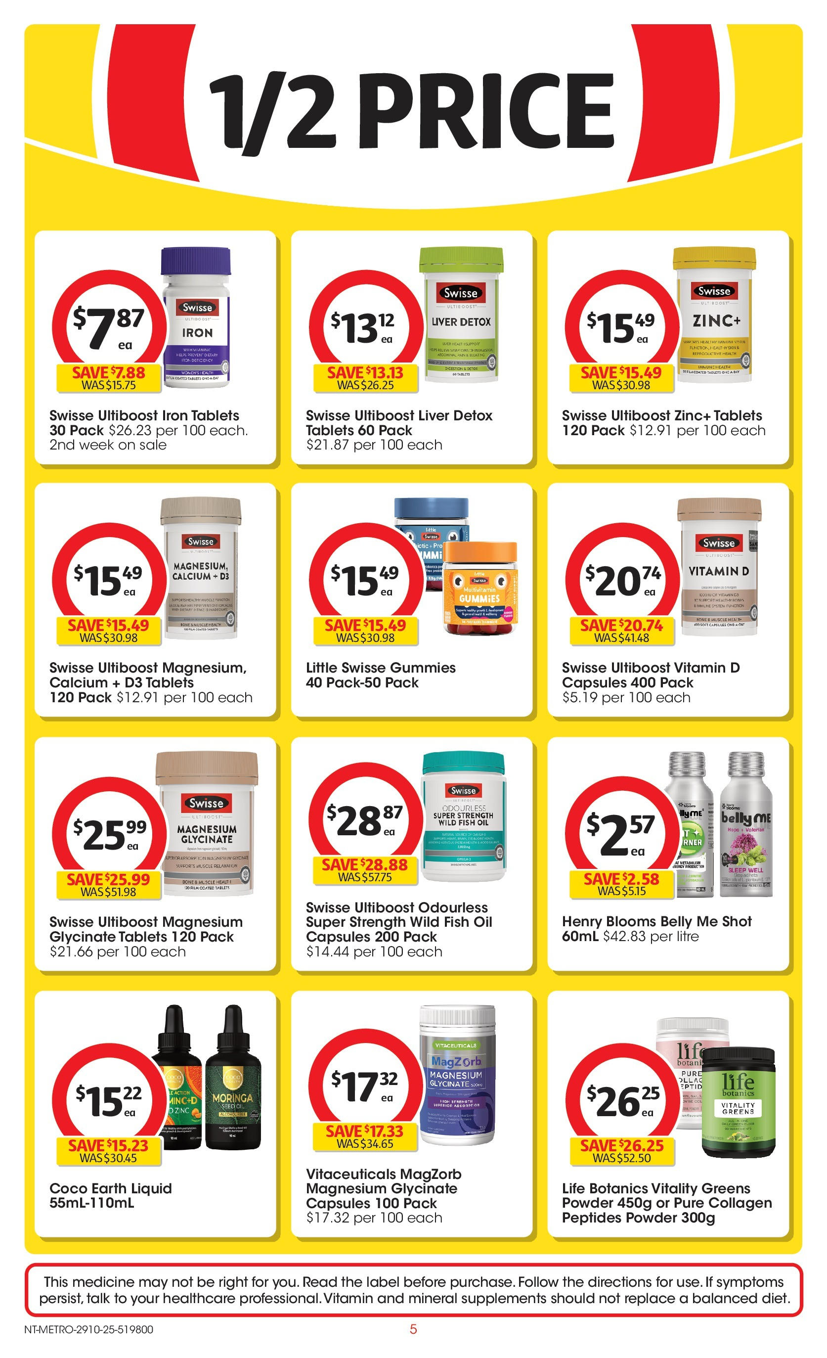 ﻿﻿Coles catalogue valid from 29/10/2025 > Online Australia | Page: 5 | Products: Powder, Greens, Collagen, Multivitamin
