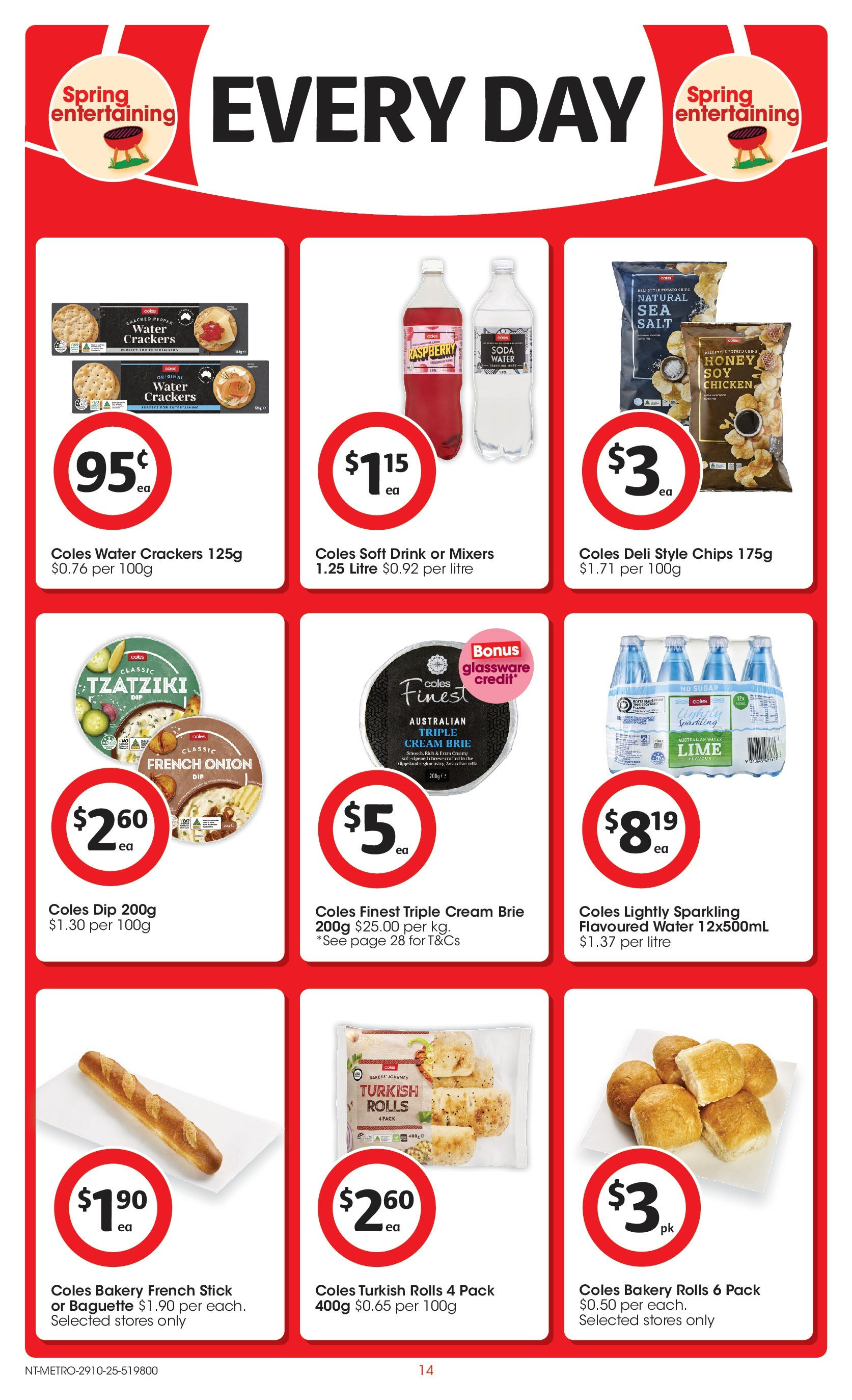 ﻿﻿Coles catalogue valid from 29/10/2025 > Online Australia | Page: 14 | Products: Crackers, Glassware, Honey, Pepper