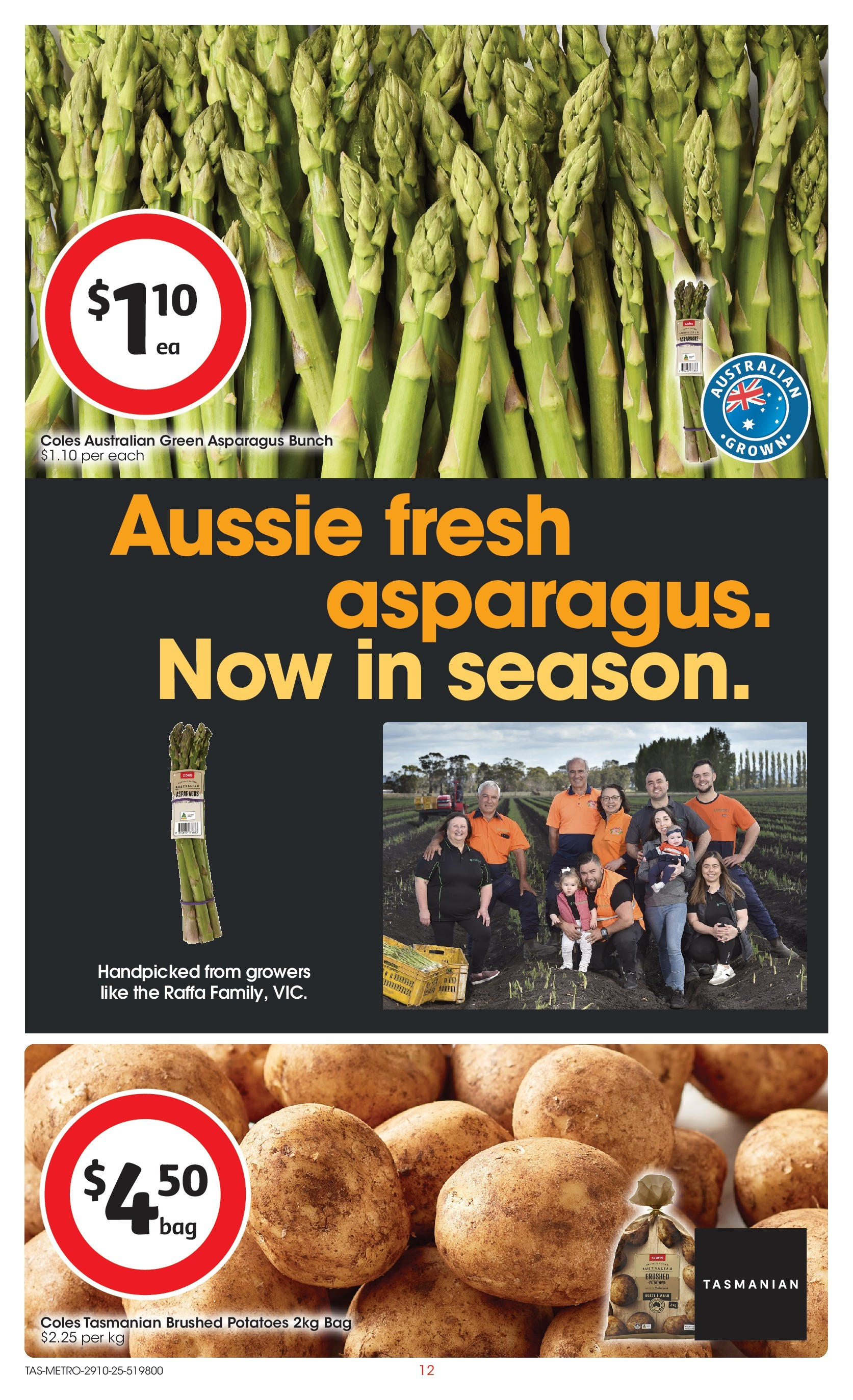 ﻿﻿Coles catalogue valid from 29/10/2025 > Online Australia | Page: 12 | Products: Potatoes, Bag