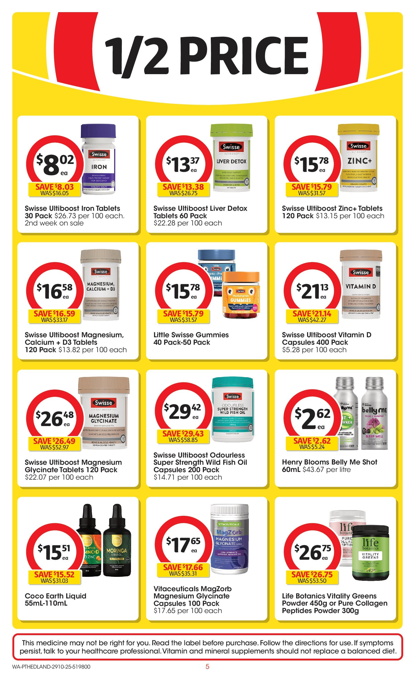 ﻿﻿Coles catalogue valid from 28/10/2025 > Online Australia | Page: 5 | Products: Powder, Fish, Multivitamin, Iron