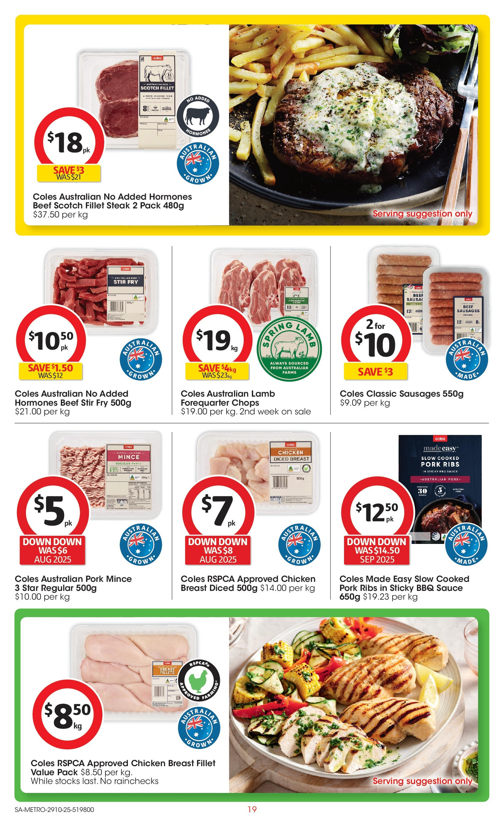 ﻿﻿Coles catalogue valid from 28/10/2025 > Online Australia | Page: 19 | Products: BBQ Sauce, Chicken, Beef, Sauce