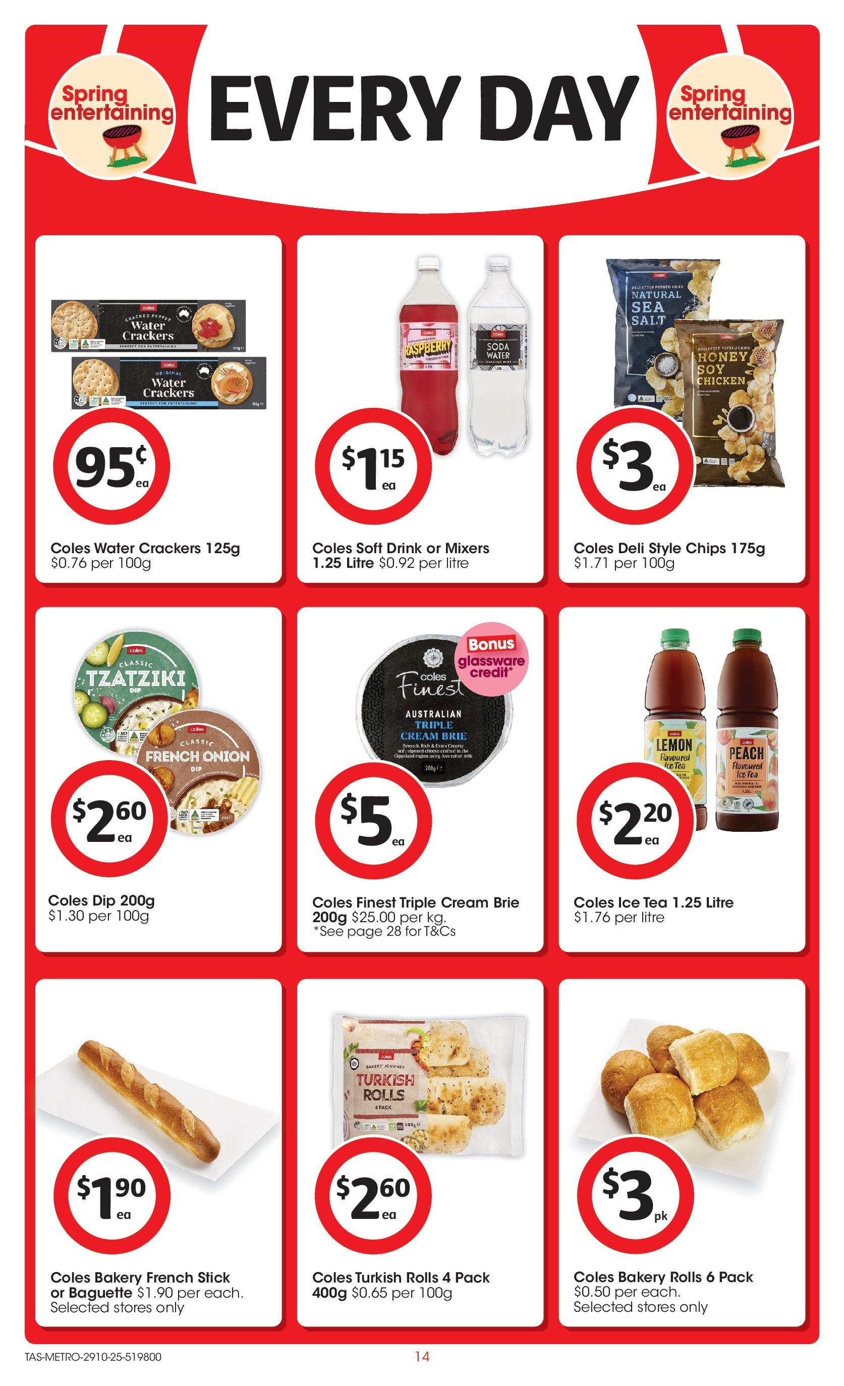 ﻿﻿Coles catalogue valid from 29/10/2025 > Online Australia | Page: 14 | Products: Pepper, Lemon, Raspberry, Bakery