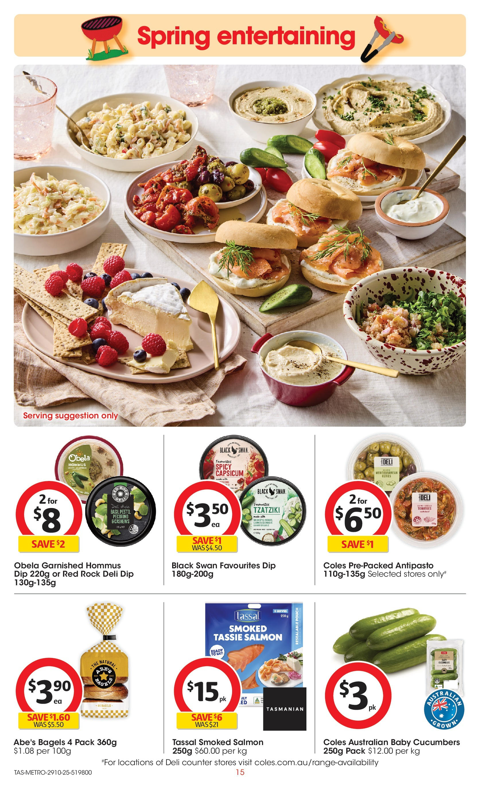 ﻿﻿Coles catalogue valid from 29/10/2025 > Online Australia | Page: 15 | Products: Capsicum, Tomatoes, Cucumbers, Garlic