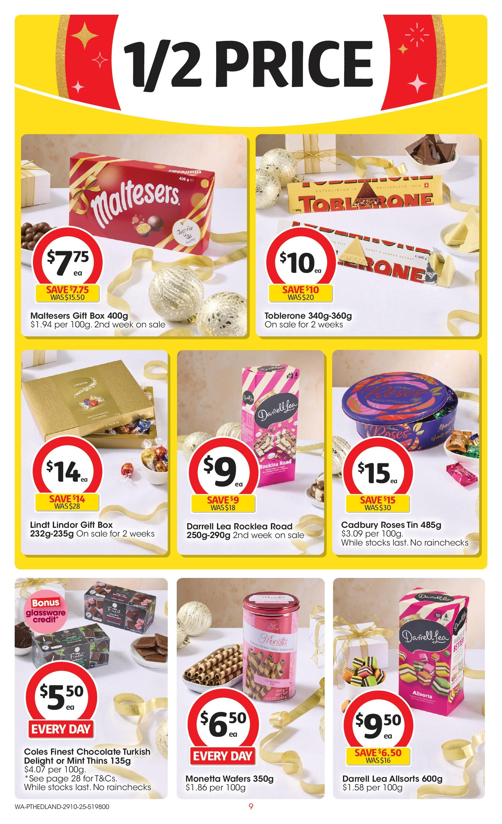 ﻿﻿Coles catalogue valid from 28/10/2025 > Online Australia | Page: 9 | Products: Box, Chocolate, Glassware