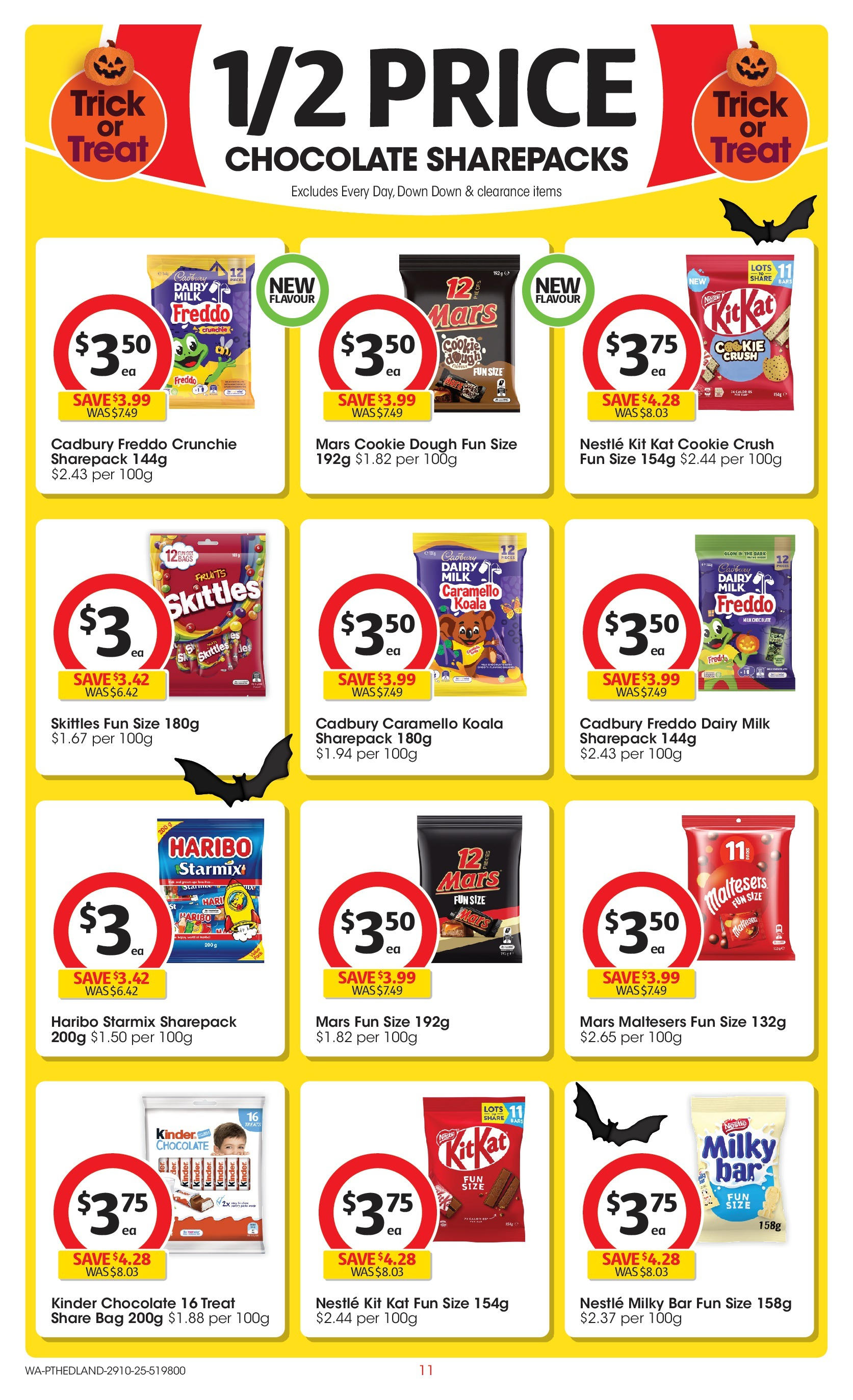 ﻿﻿Coles catalogue valid from 28/10/2025 > Online Australia | Page: 11 | Products: Dairy, Chocolate, Fruits, Bag