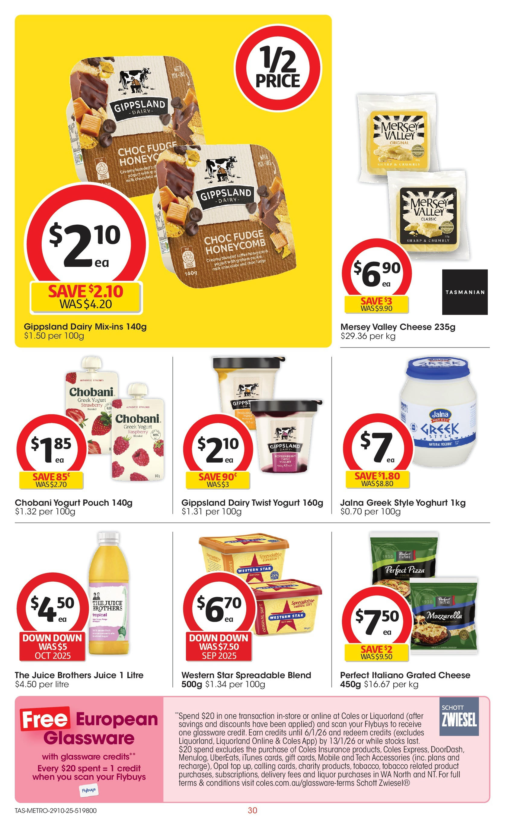 ﻿﻿Coles catalogue valid from 29/10/2025 > Online Australia | Page: 30 | Products: Cheese, Pizza, Juice, Opal