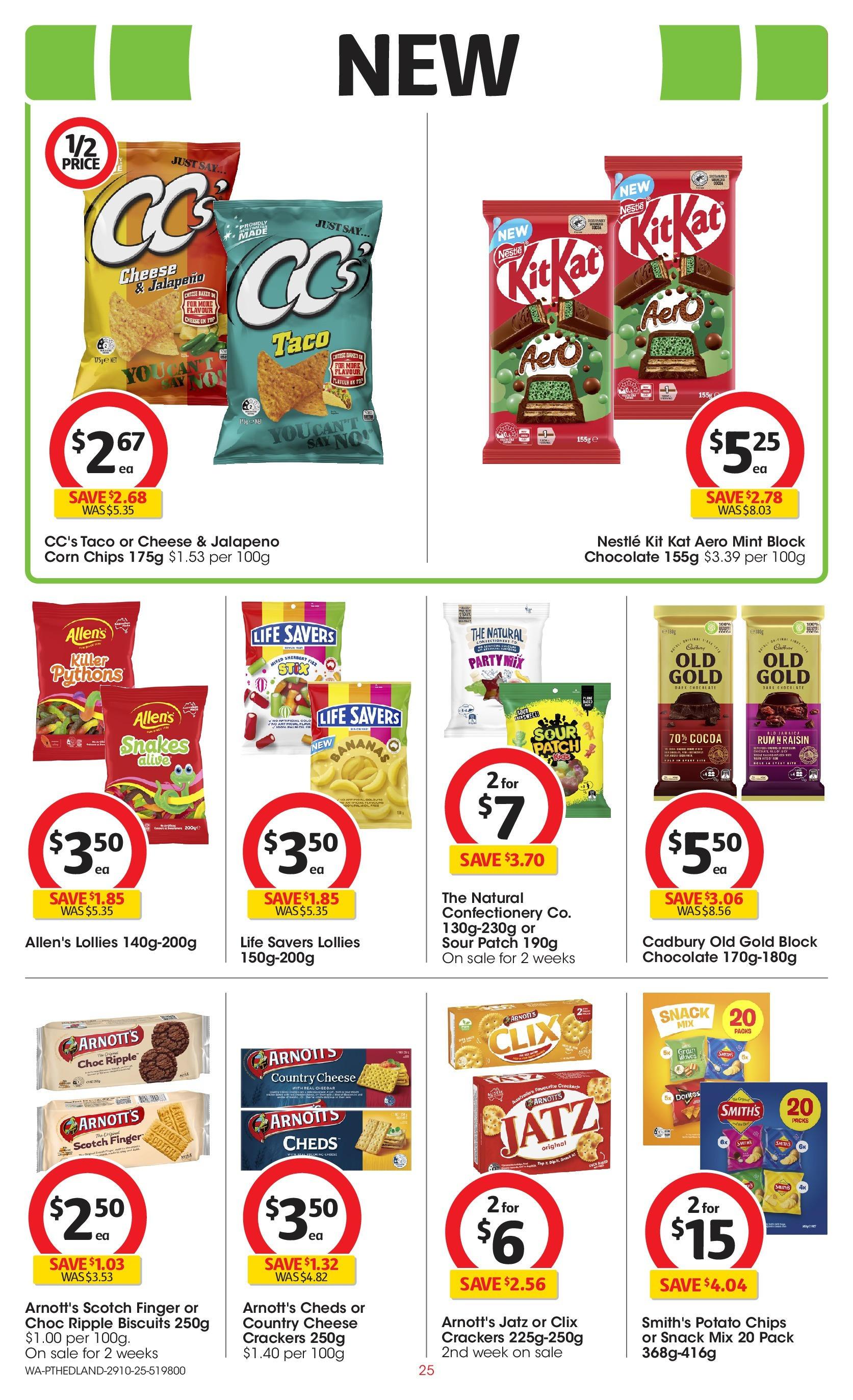 ﻿﻿Coles catalogue valid from 28/10/2025 > Online Australia | Page: 25 | Products: Cocoa, Crackers, Biscuits, Rum
