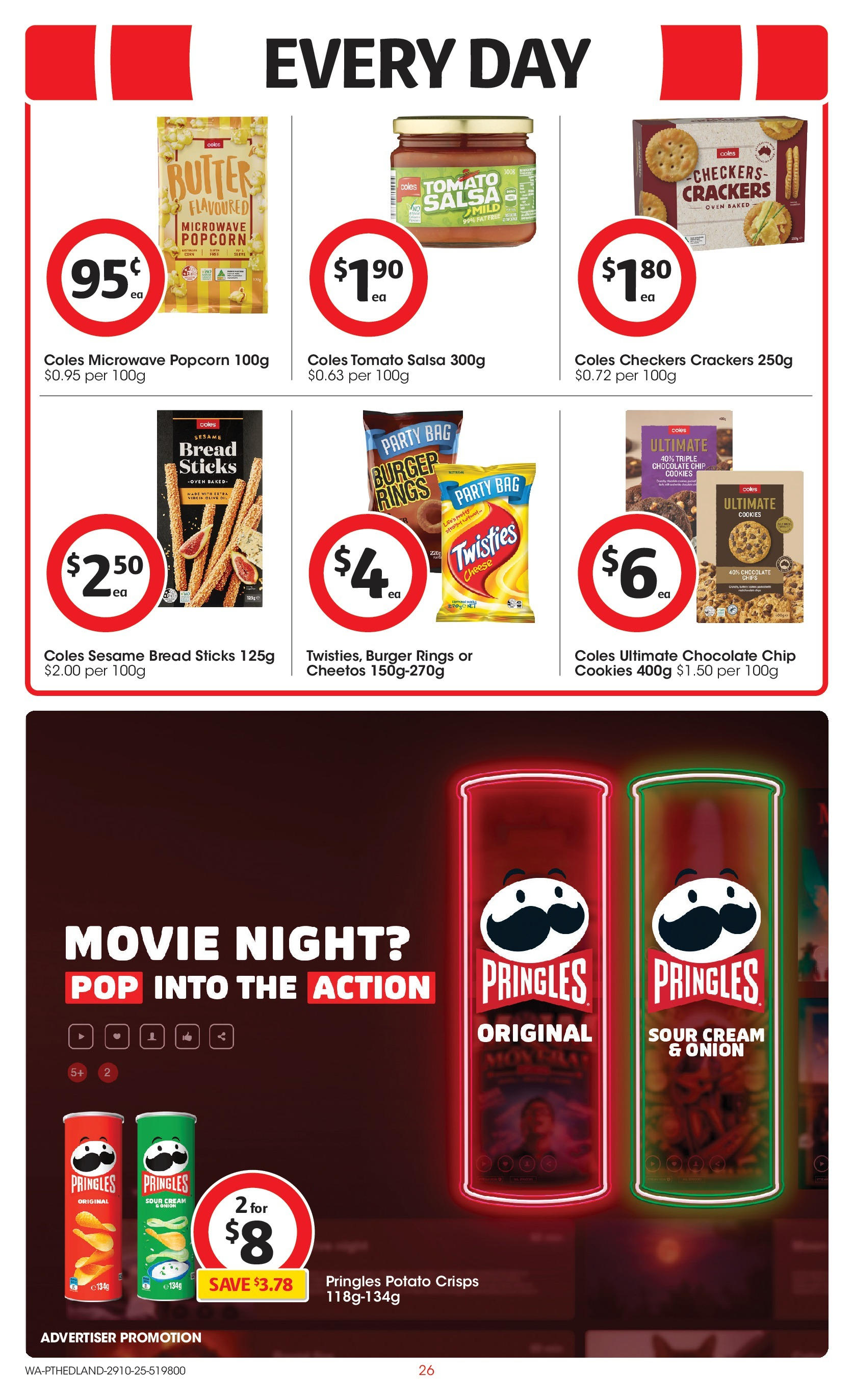 ﻿﻿Coles catalogue valid from 28/10/2025 > Online Australia | Page: 26 | Products: Chocolate, Olive oil, Cream, Salsa